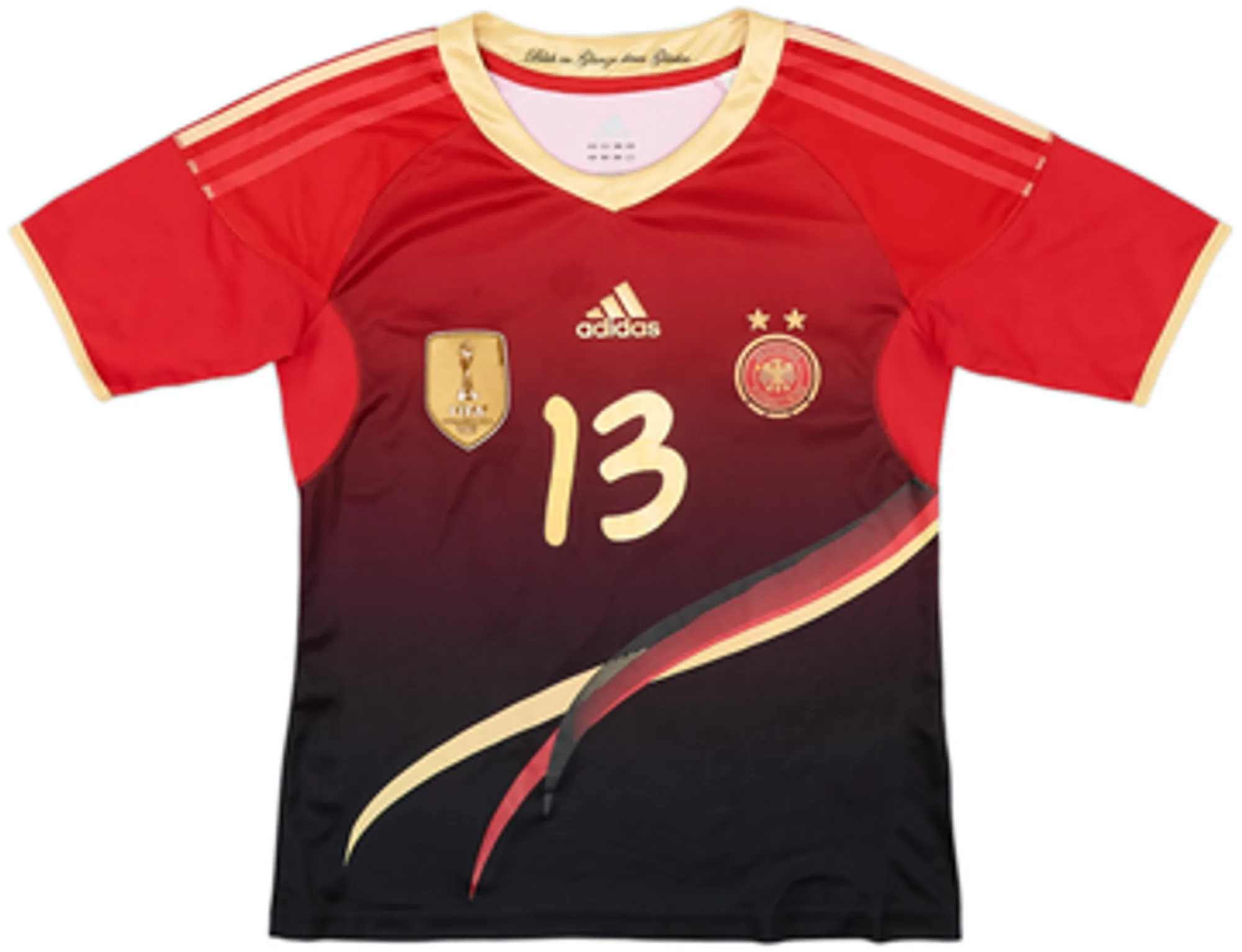 2011-12 Germany Women's Away Shirt Okoyino Da Mbabi #13 - 4/10 - (Women's S)