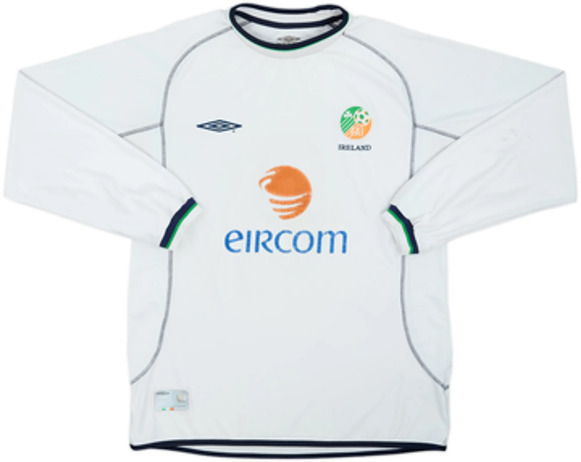 2001-02 Ireland Away L/S Shirt Keane #6 - 5/10 - (L)