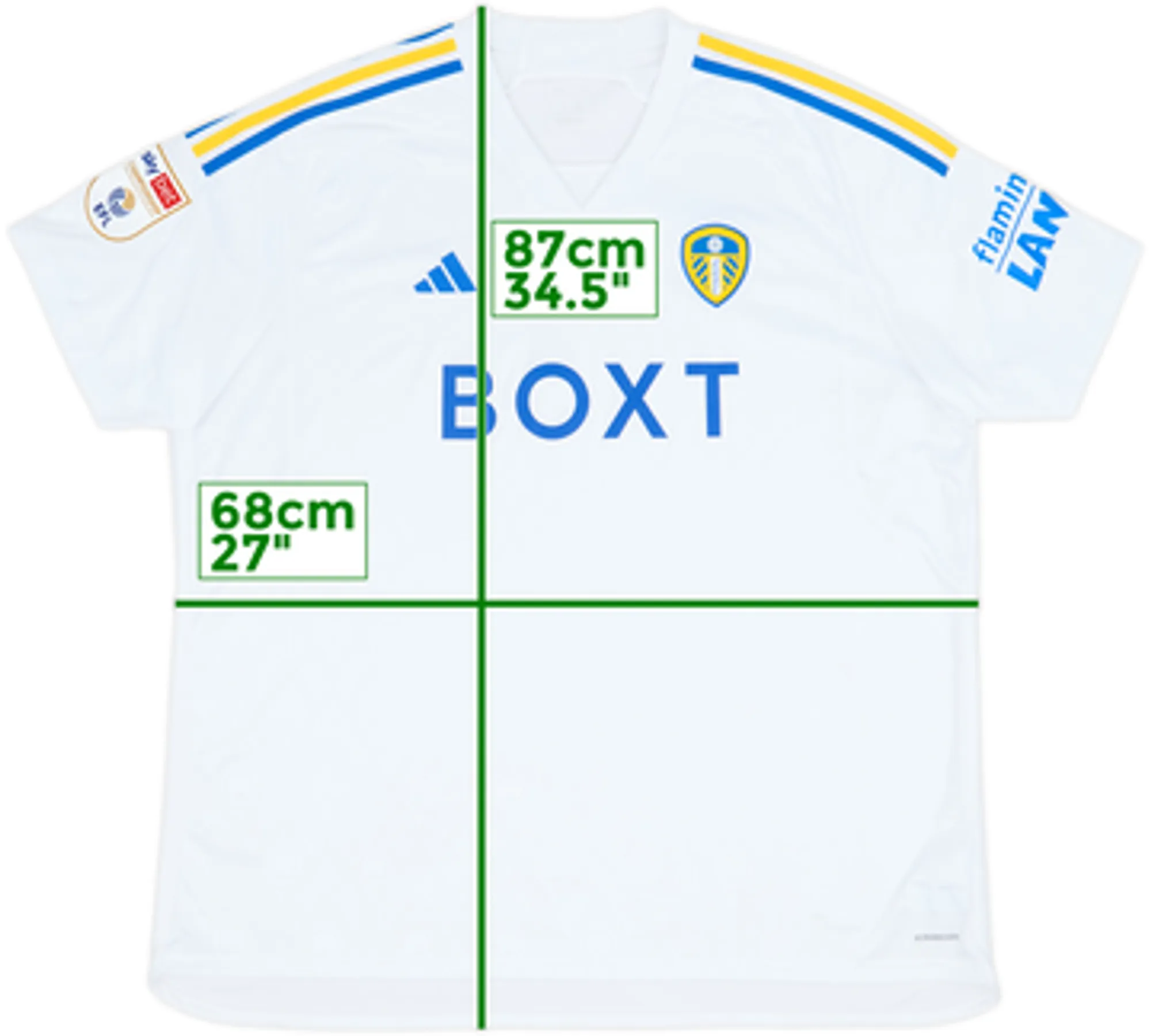 2023-24 Leeds Home Shirt - 10/10 - (3XL)