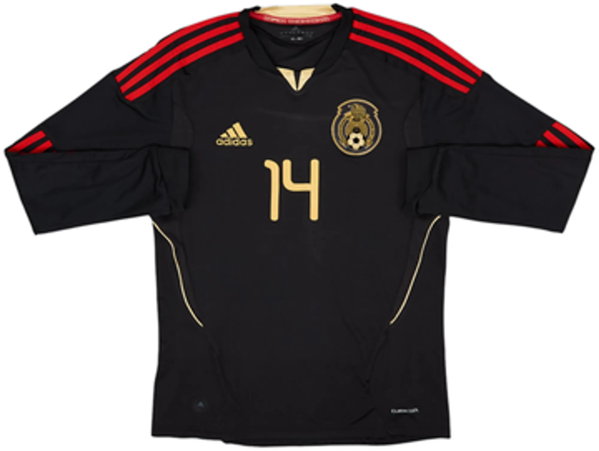 2011-12 Mexico Away L/S Shirt Chicharito #14 - 7/10 - (S)