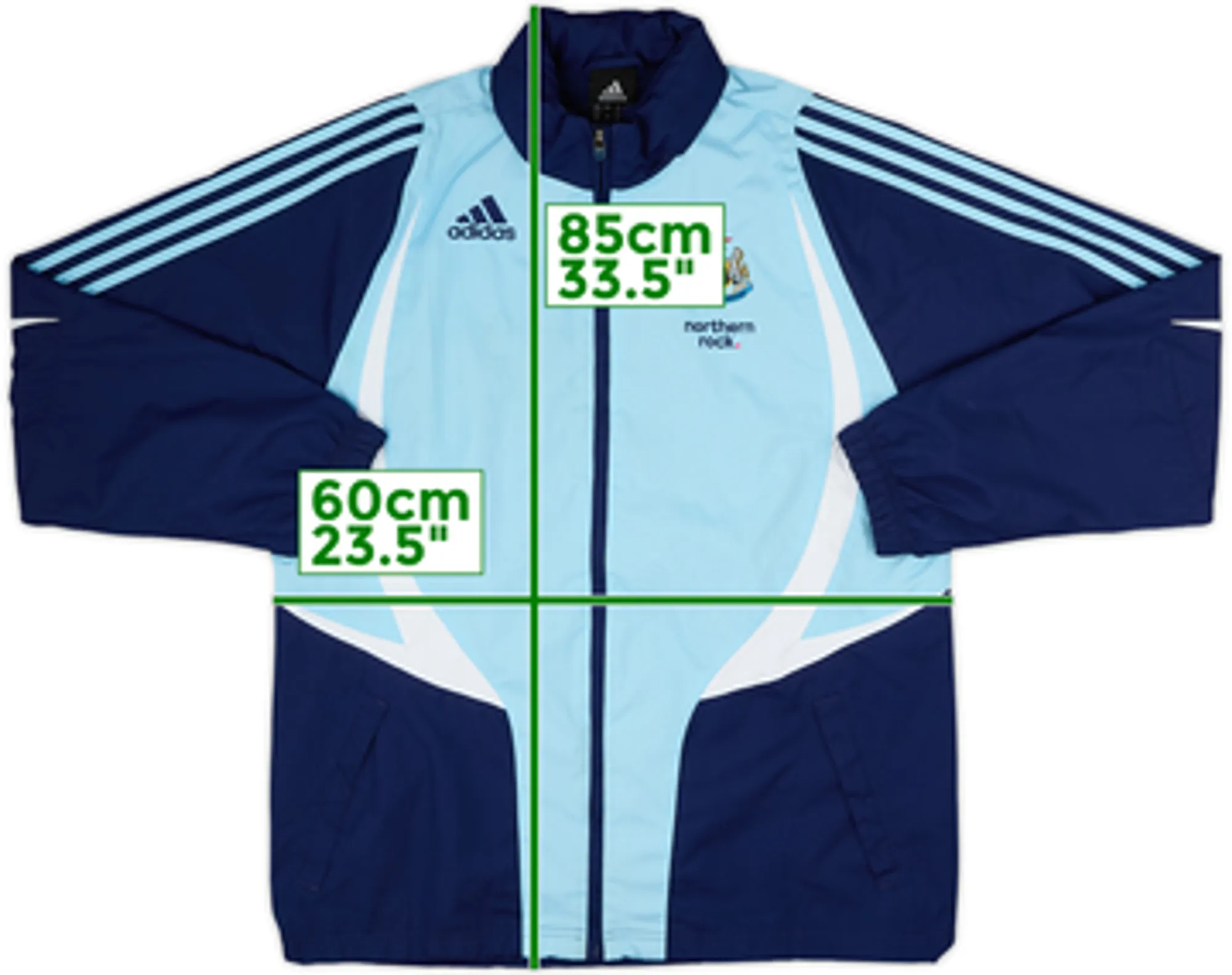 2007-08 Newcastle adidas Hooded Rain Jacket - 6/10 - (M)
