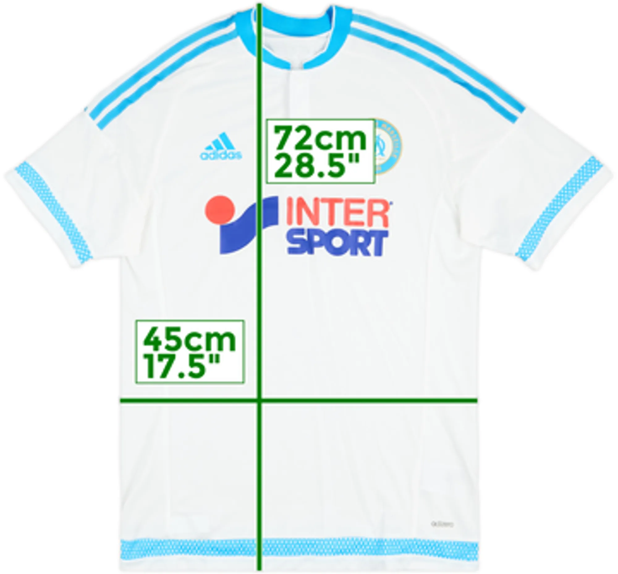 2015-16 Olympique Marseille Player Issue Home Shirt - 9/10 - (M)