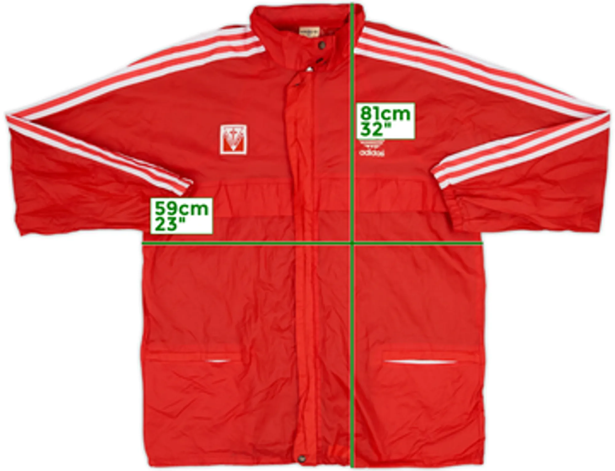 1987-88 Monza adidas Hooded Rain Jacket - 5/10 - (L)