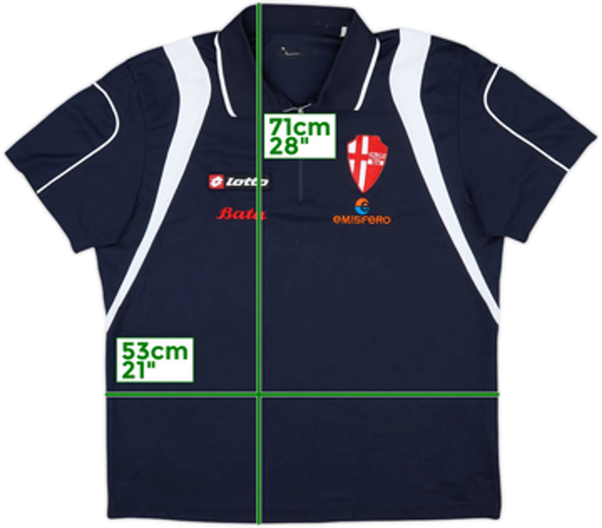 2008-09 Padova Lotto 1/4 Zip Polo Shirt - 9/10 - (L)