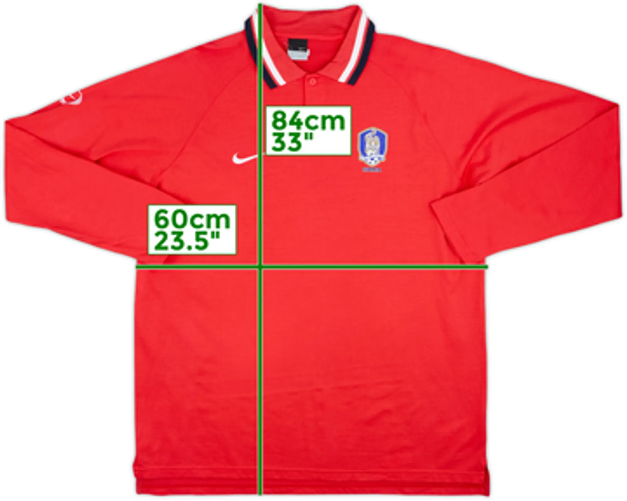 2006-08 South Korea Nike Polo L/S Shirt - 9/10 - (XXL)
