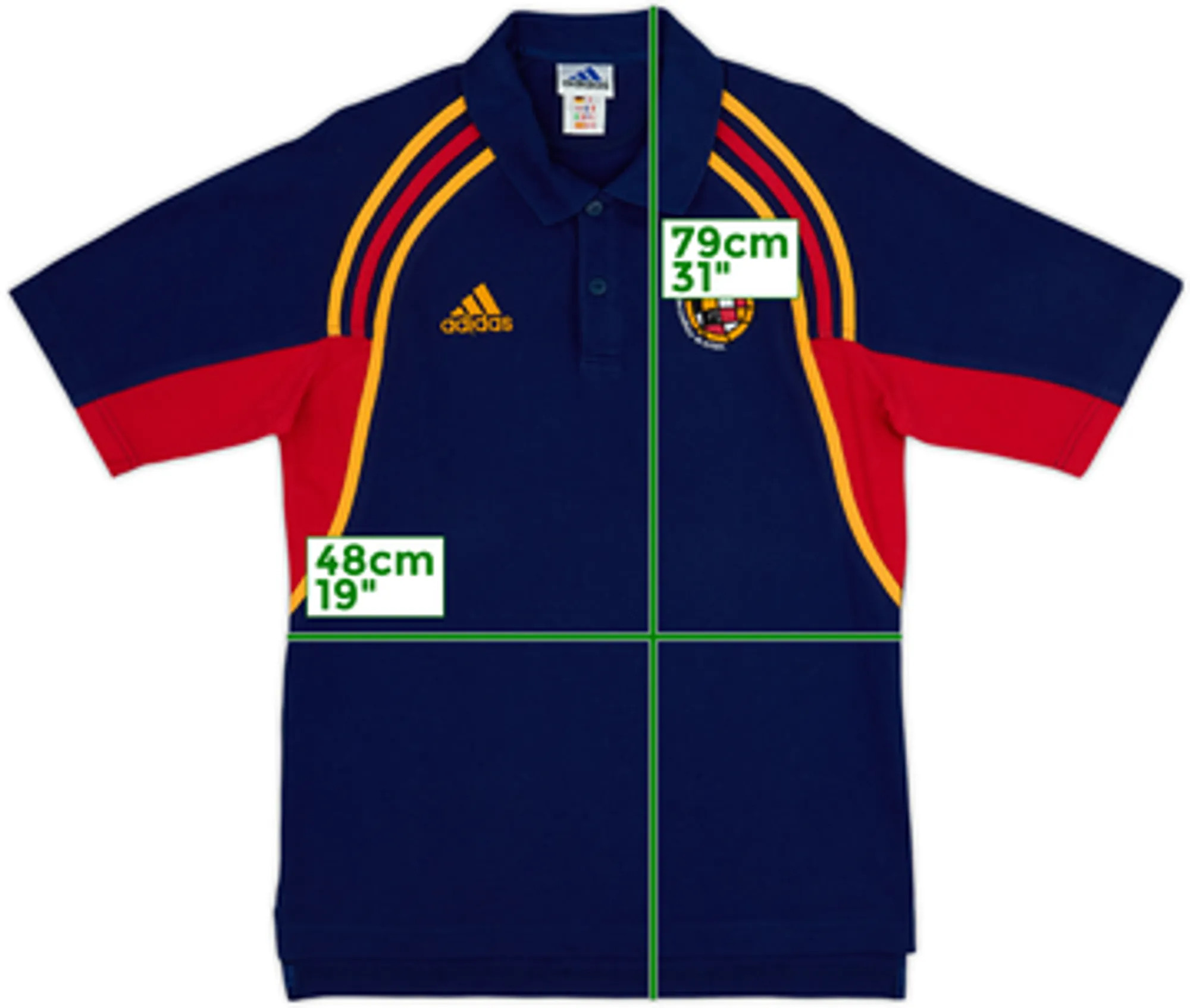2000-02 Spain adidas Polo Shirt - 8/10 - (S)