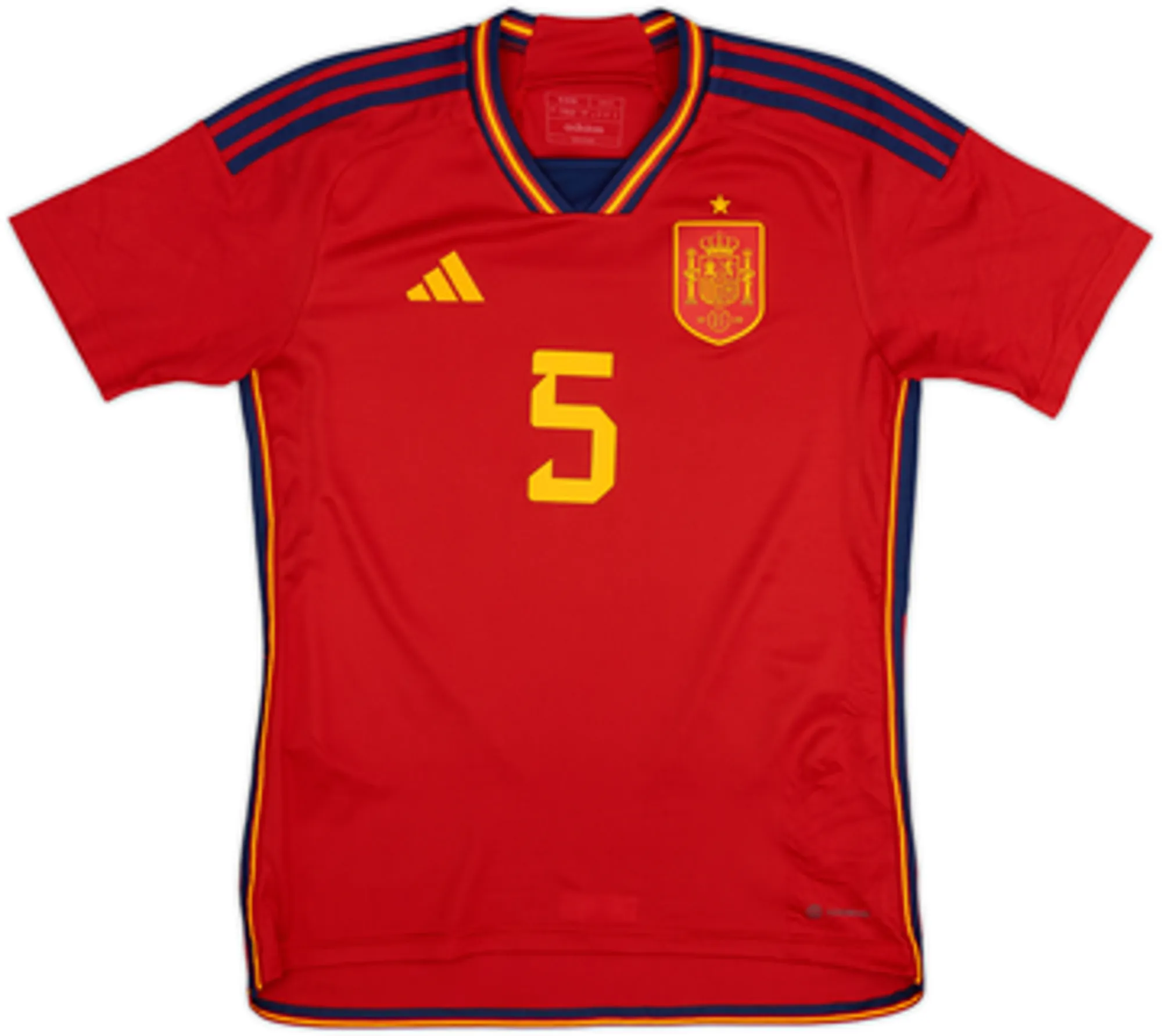 2022-23 Spain Home Shirt Sergio #5 - 10/10 - (S)