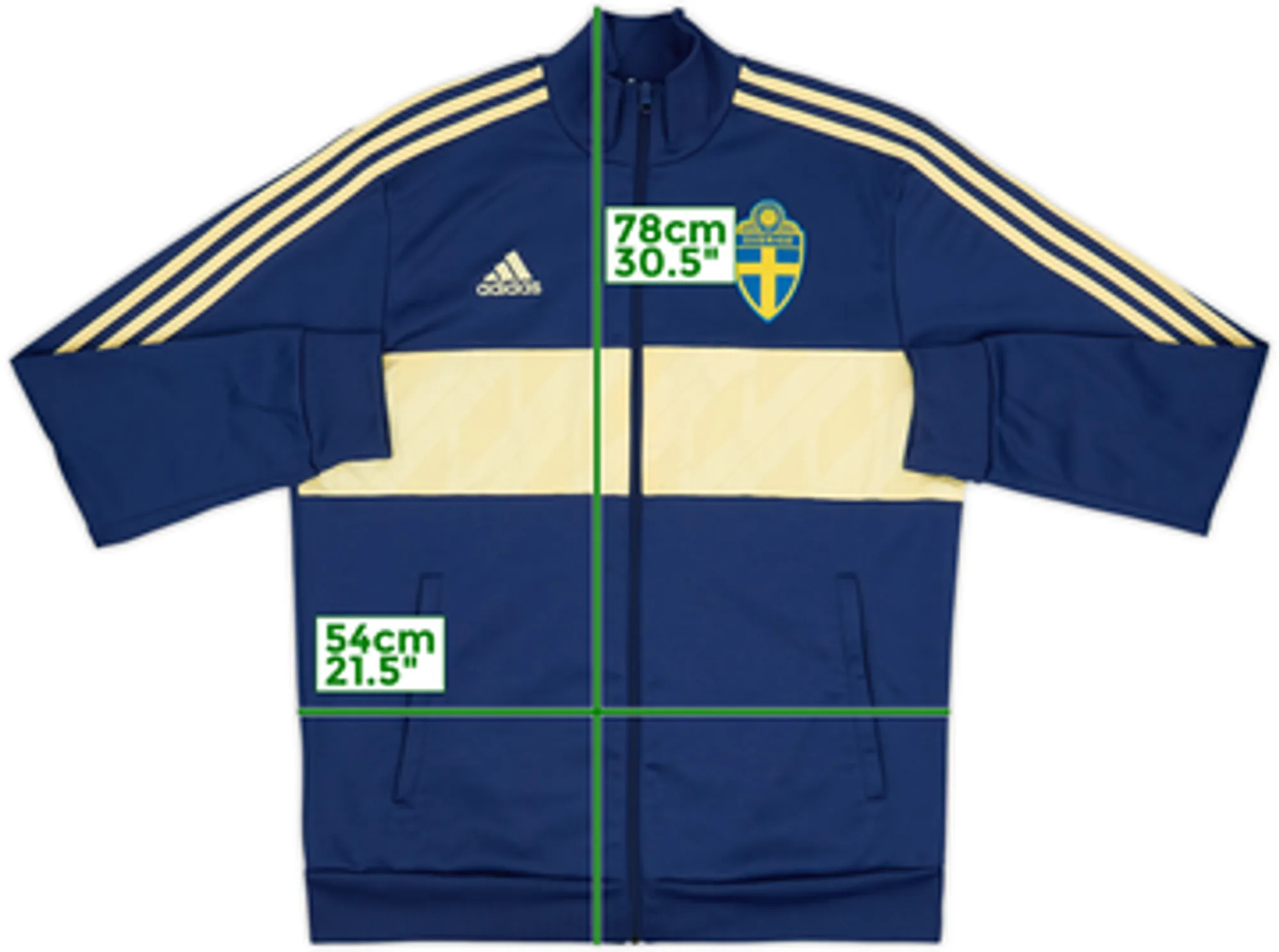 2018-19 Sweden adidas Track Jacket - 6/10 - (L)