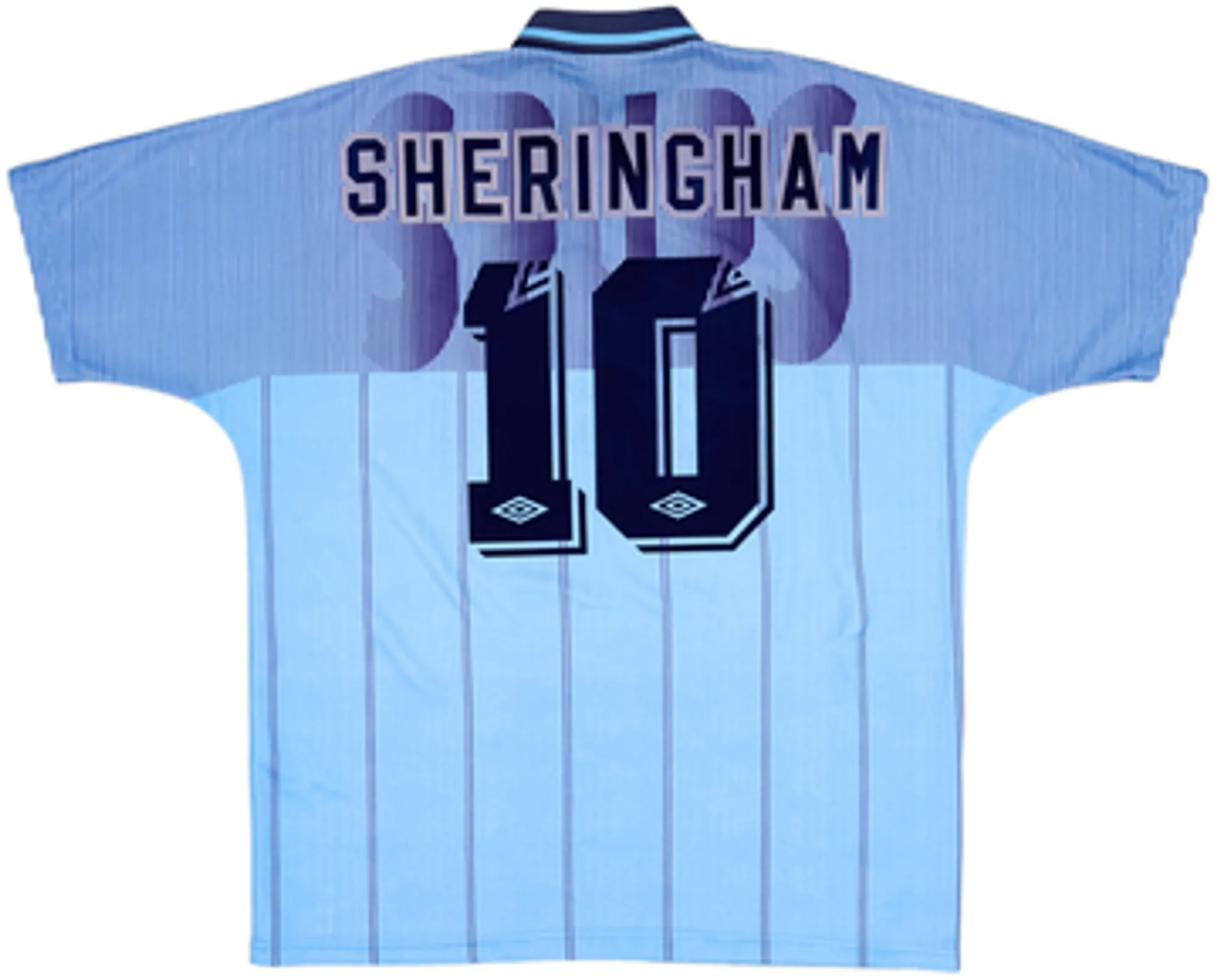 1991-94 Tottenham Third Shirt & Shorts Sheringham #10 - 9/10 - (XL)