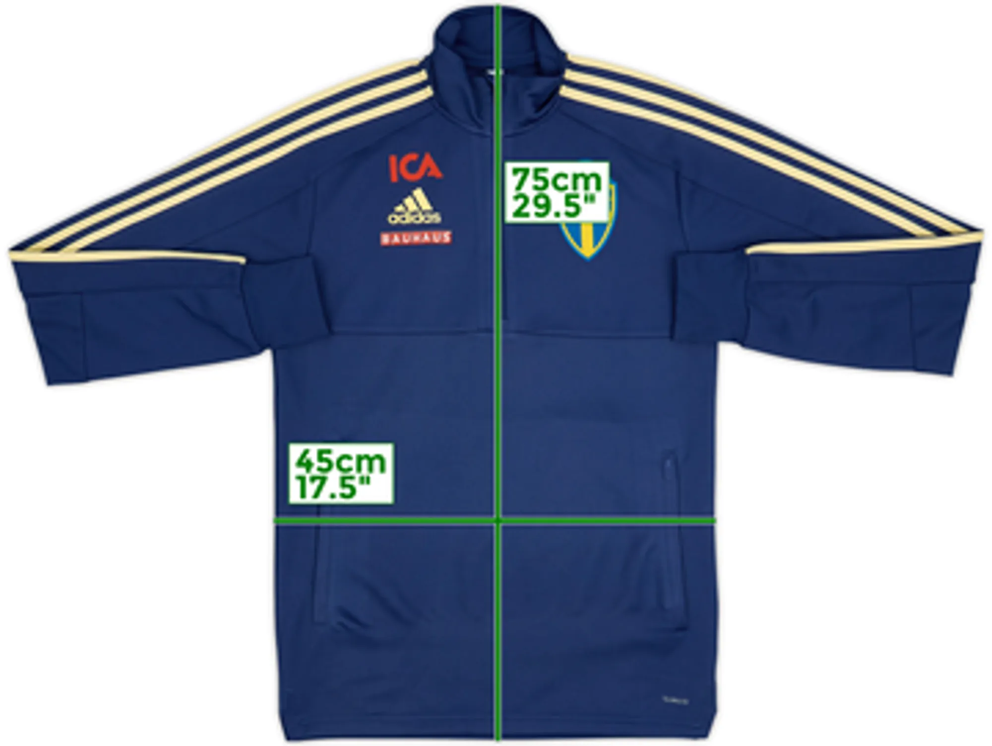 2019-20 Sweden Player Issue adidas 1/4 Zip Drill Top - 10/10 - (XS)
