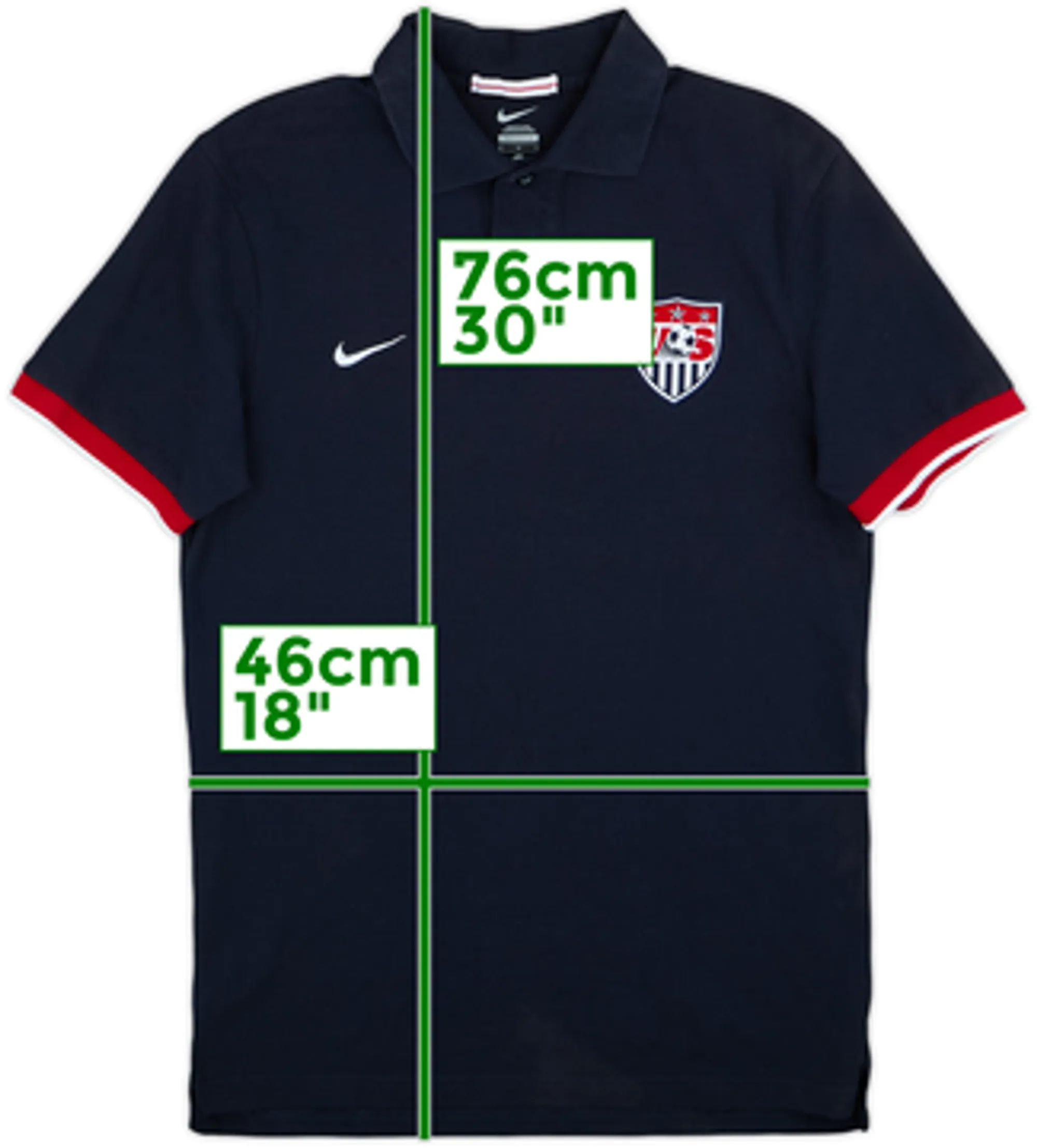 2012-14 USA Nike Polo Shirt - 8/10 - (M)