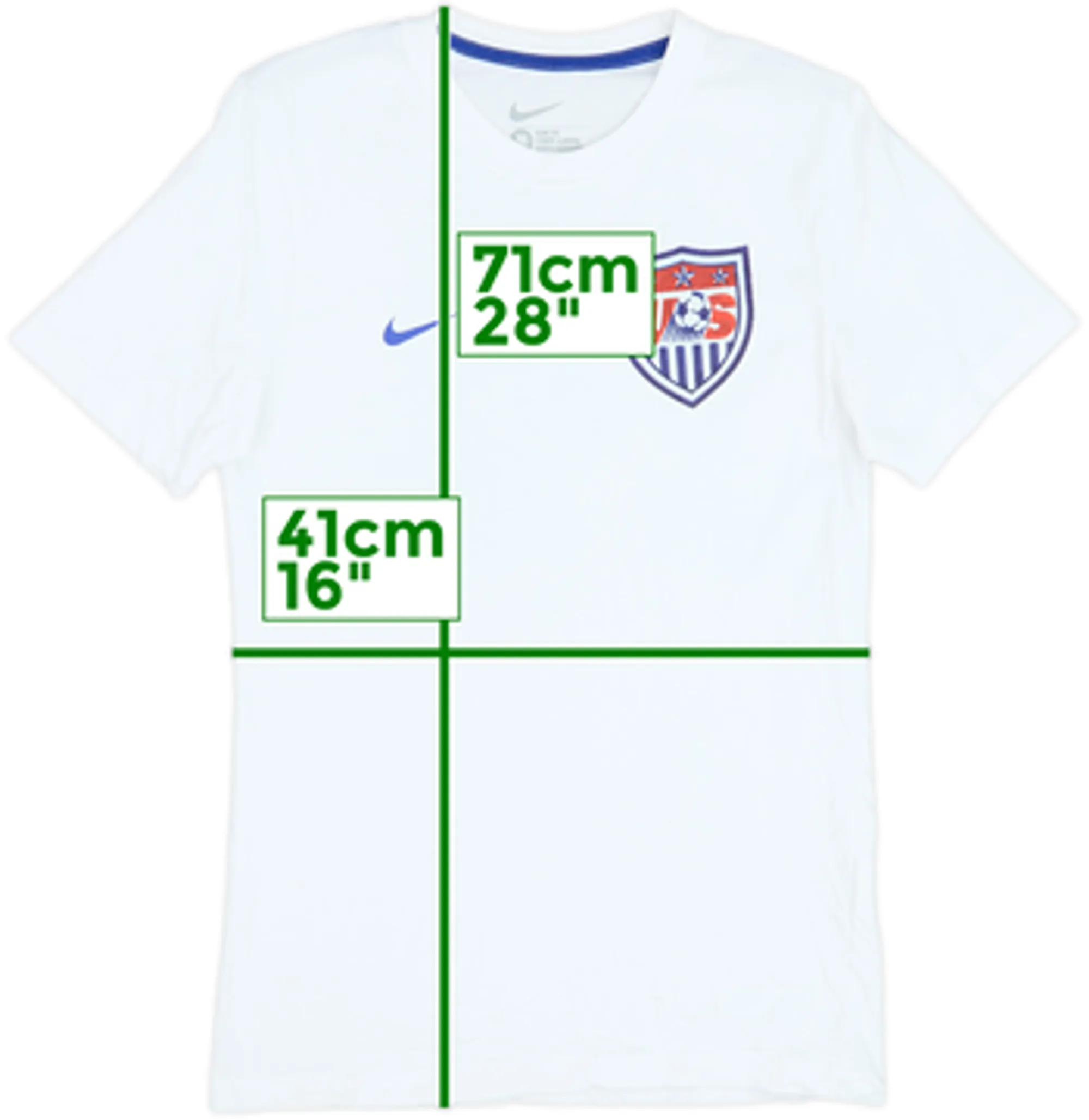 2014-15 USA Nike Cotton Tee - 7/10 - (M)