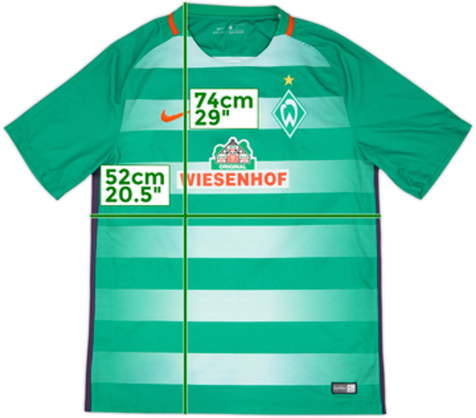 2016-17 Werder Bremen Home Shirt - 8/10 - (L)