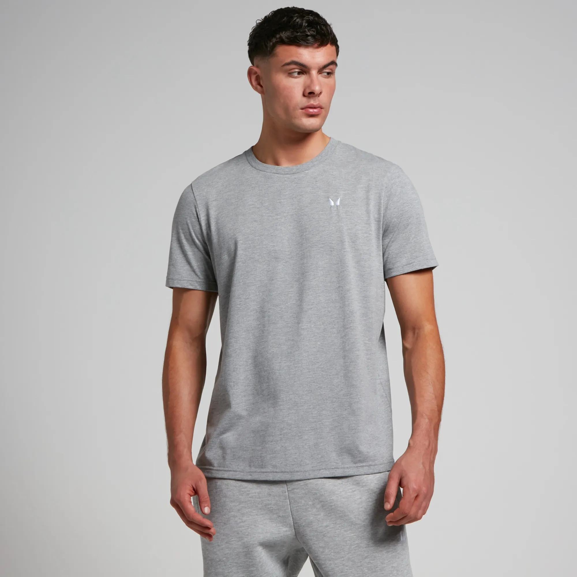 MP Men's Rest Day Short Sleeve T-Shirt - Grey Marl - XXS