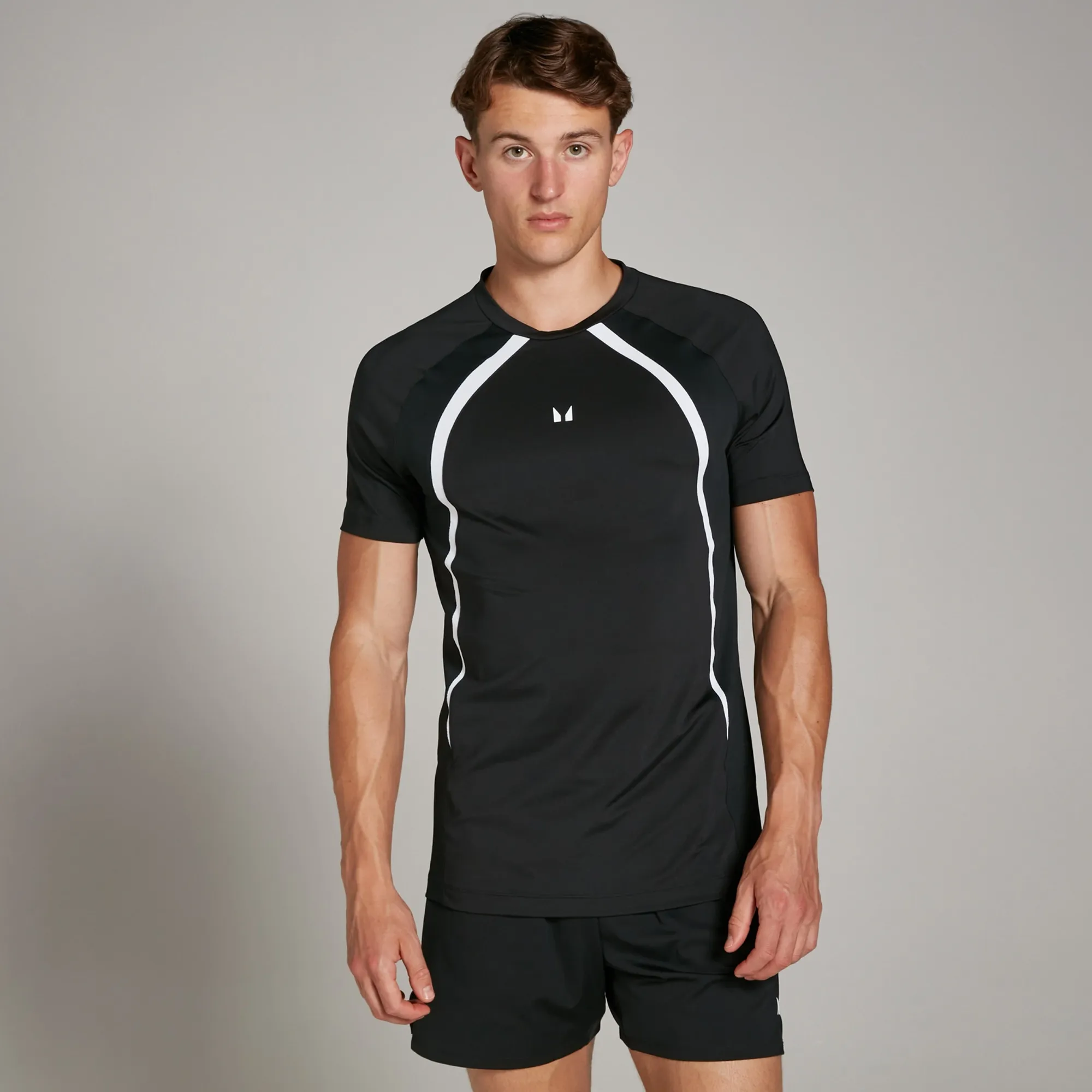 MP Men's Tempo Panel T-Shirt - Black - XS