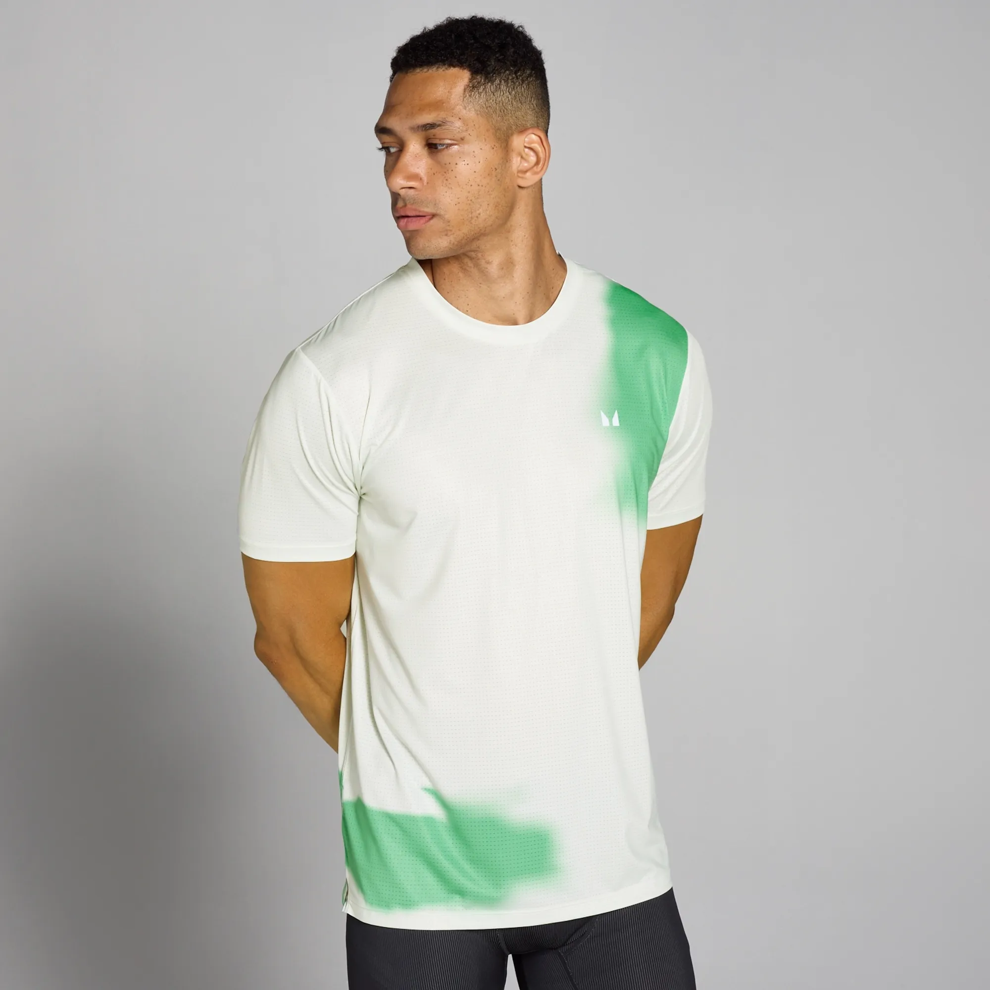 MP Men's Velocity Mesh Print T-Shirt - Misty Green - XL