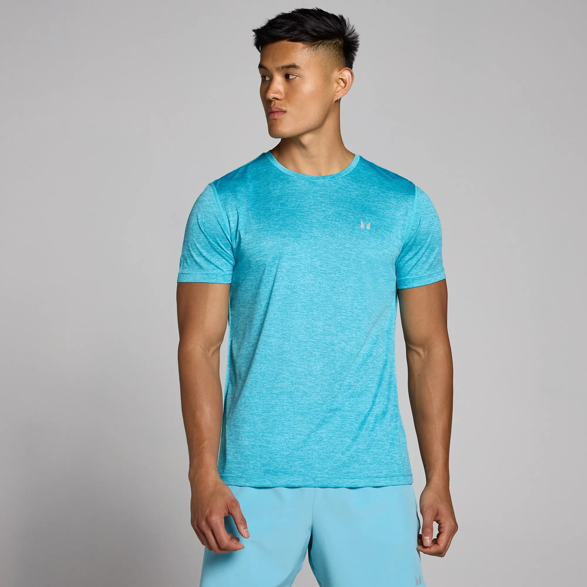 MP Men's Tempo Marl T-Shirt - Cyan - XXL