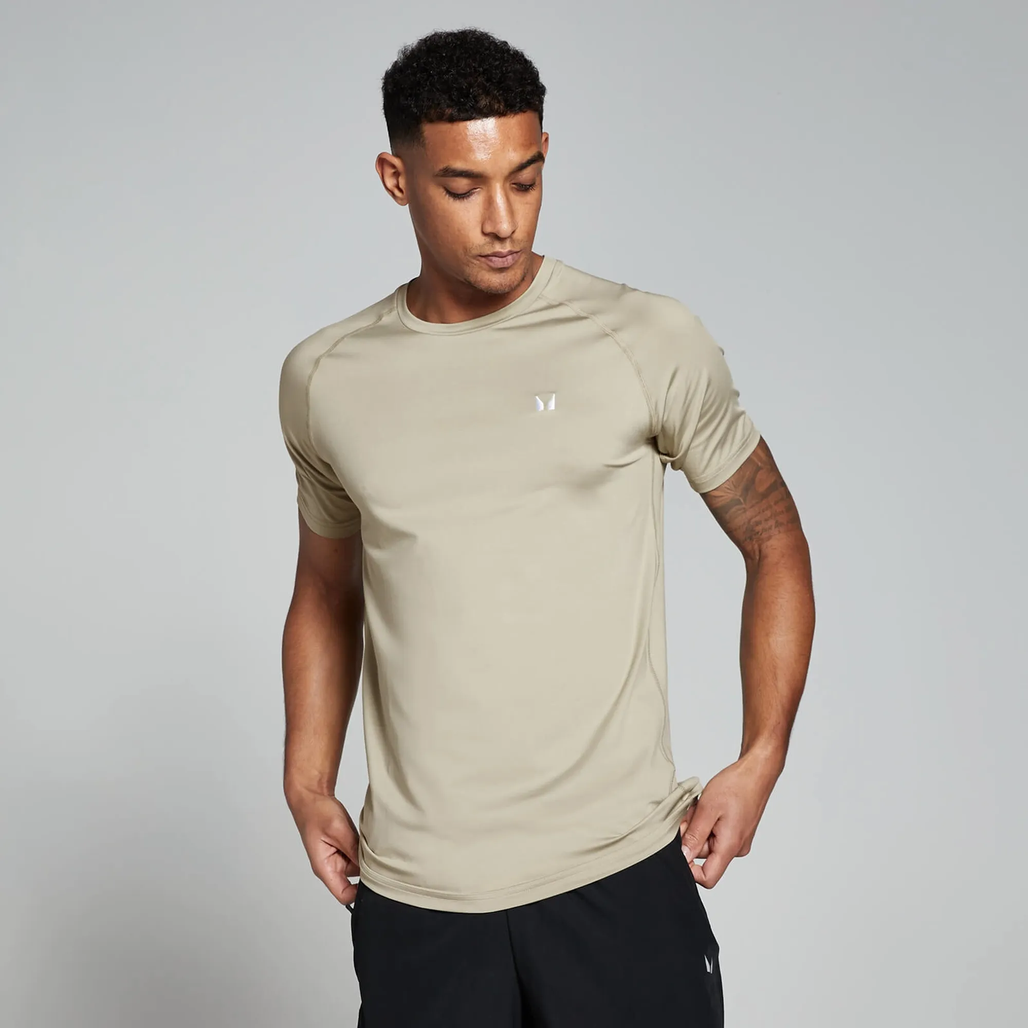 MP Men's Training Short Sleeve T-Shirt - Stone - XS