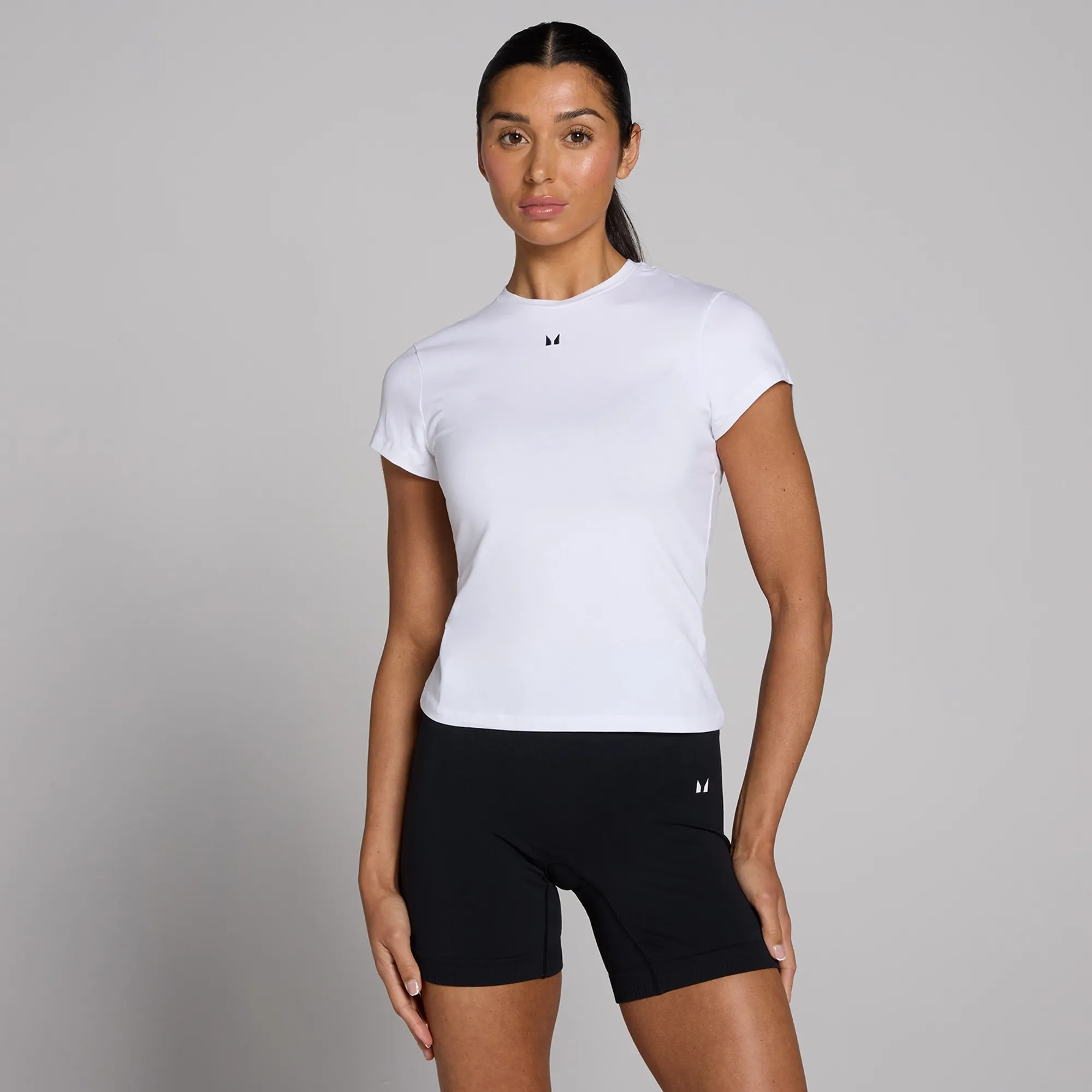 MP Women's Basics Body Fit Short Sleeve T-Shirt - White - XXS