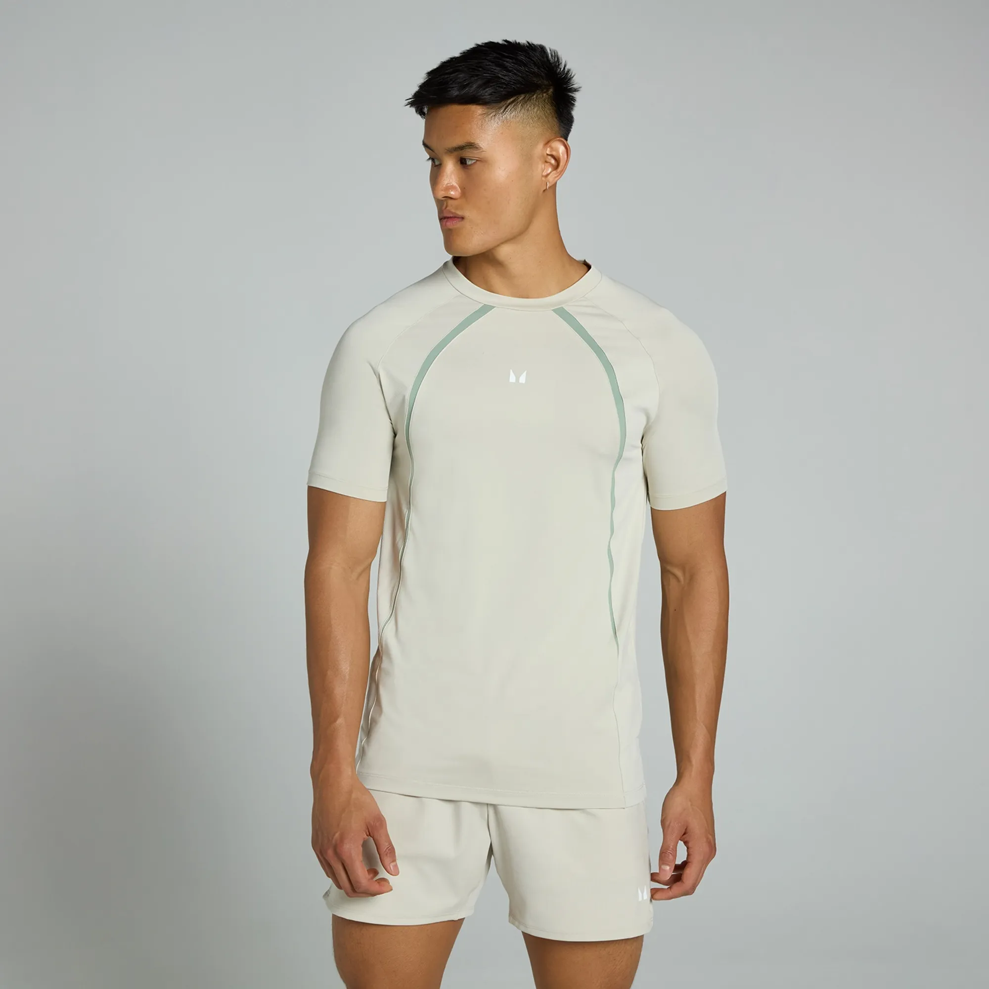 MP Men's Tempo Panel T-Shirt  - Ash - XS