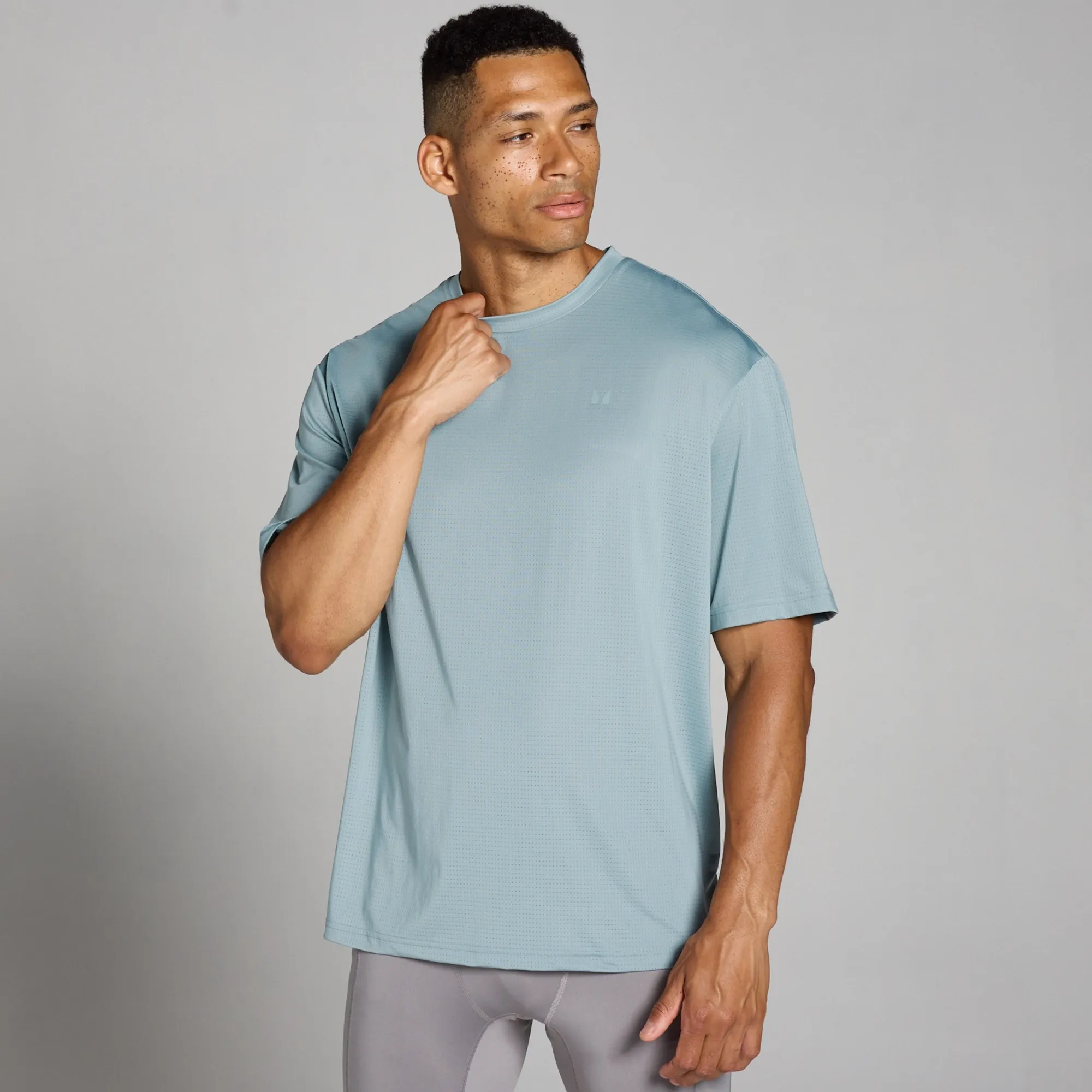 MP Men's Tempo Oversized Mesh Training T-Shirt - Lead - XXL