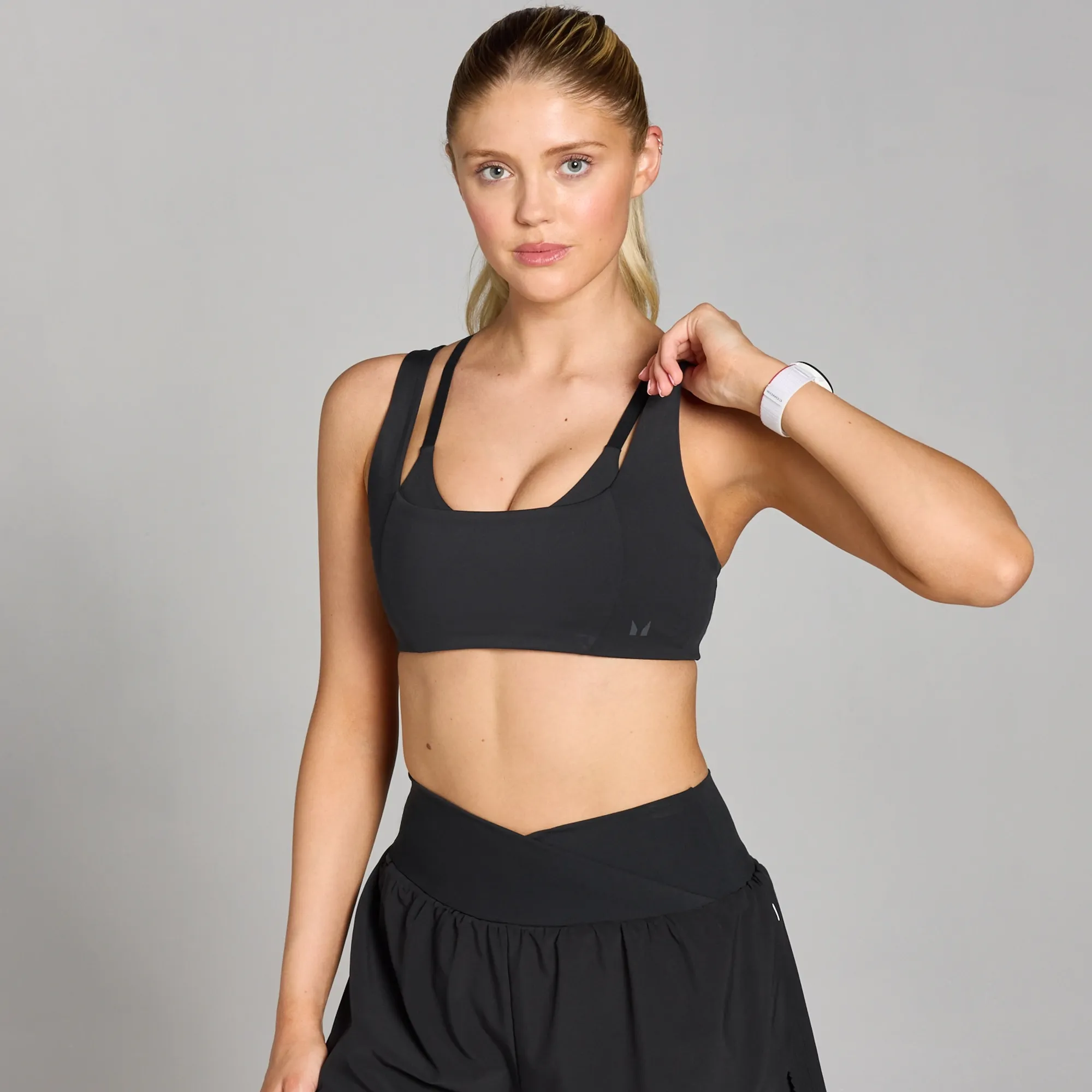 MP Women's Tempo Double Layer Sports Bra - Black - XS