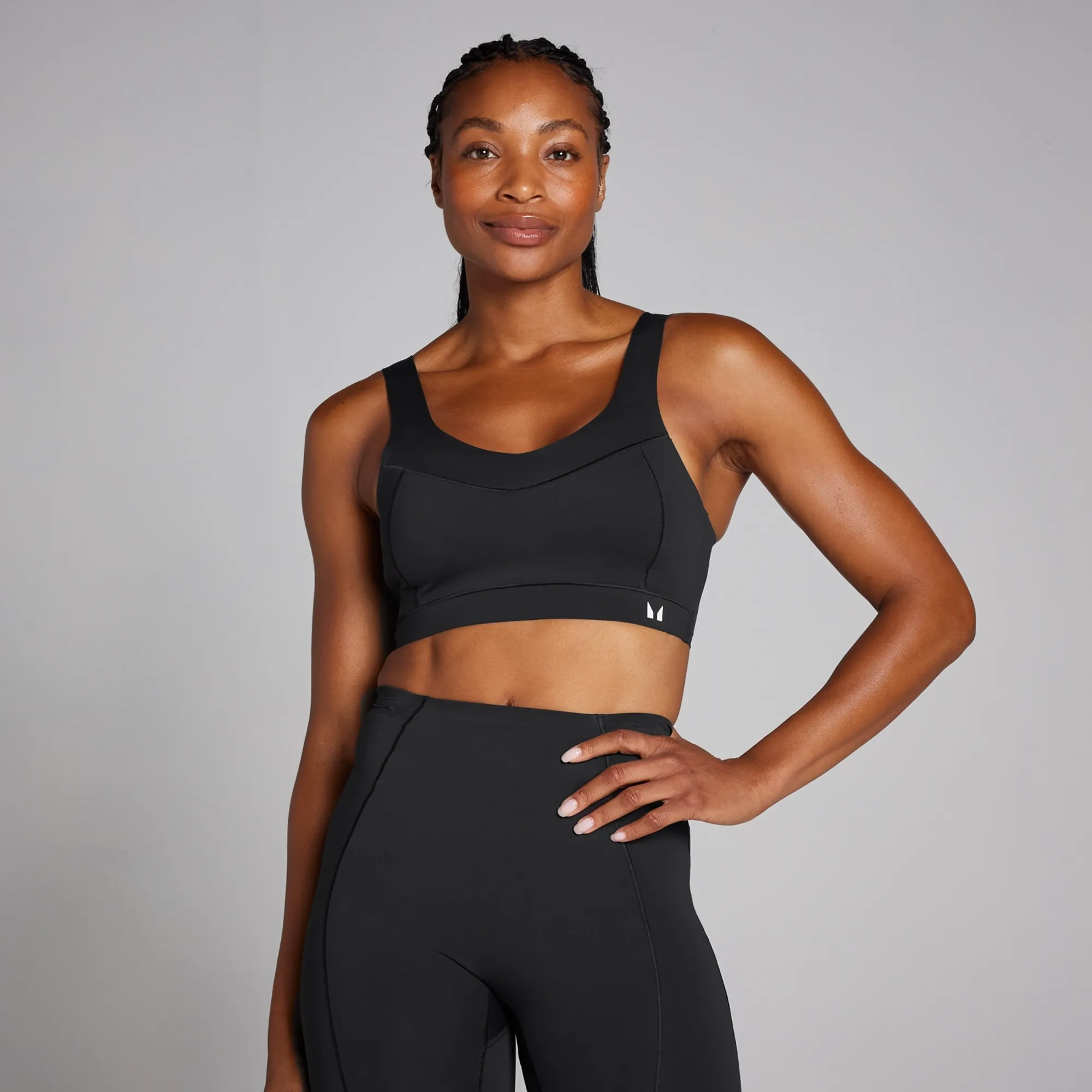 MP Women's Tempo Ultra Bonded Sports Bra - Black - XS