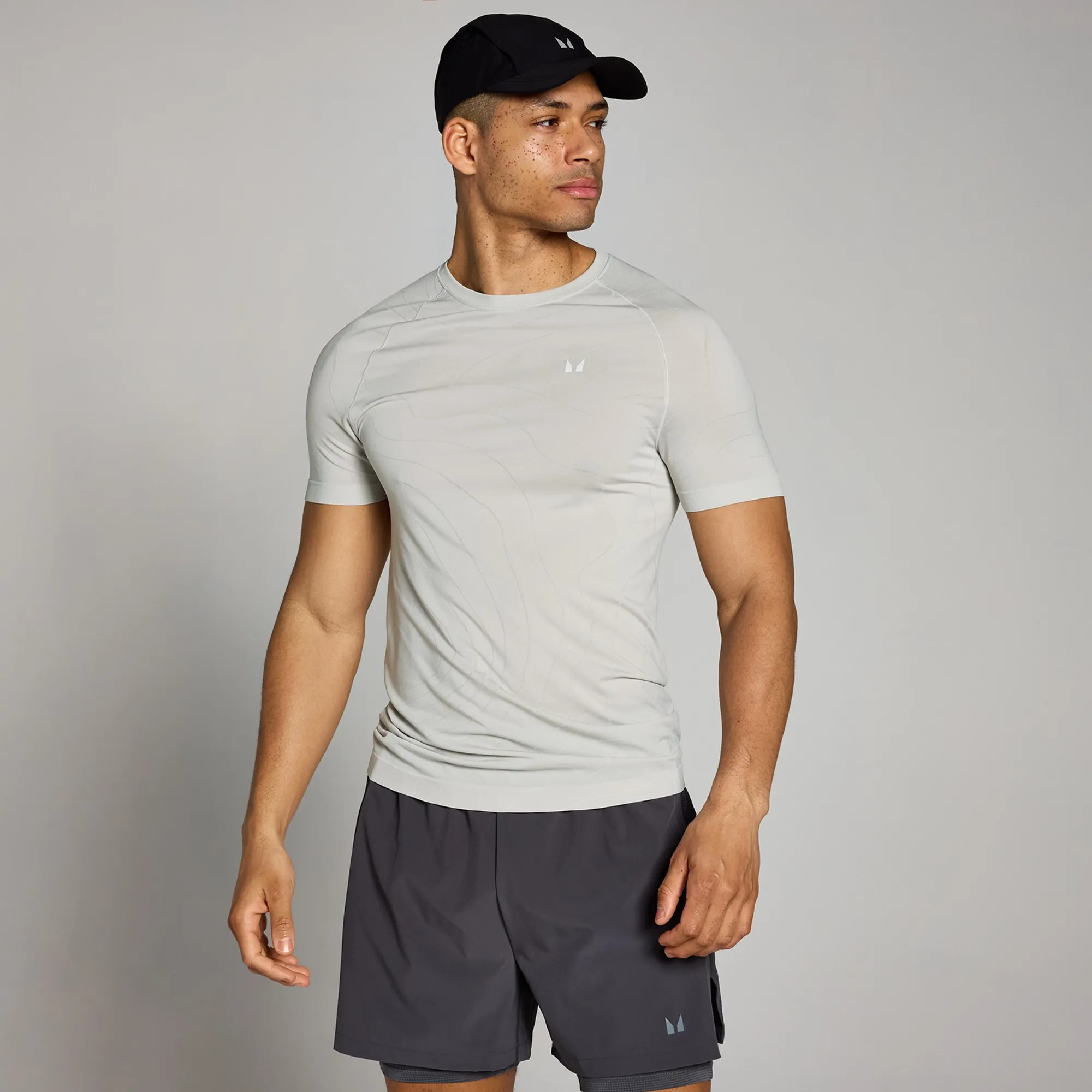 MP Men's Velocity Ultra Muscle Fit Seamless T-Shirt - Chrome - M