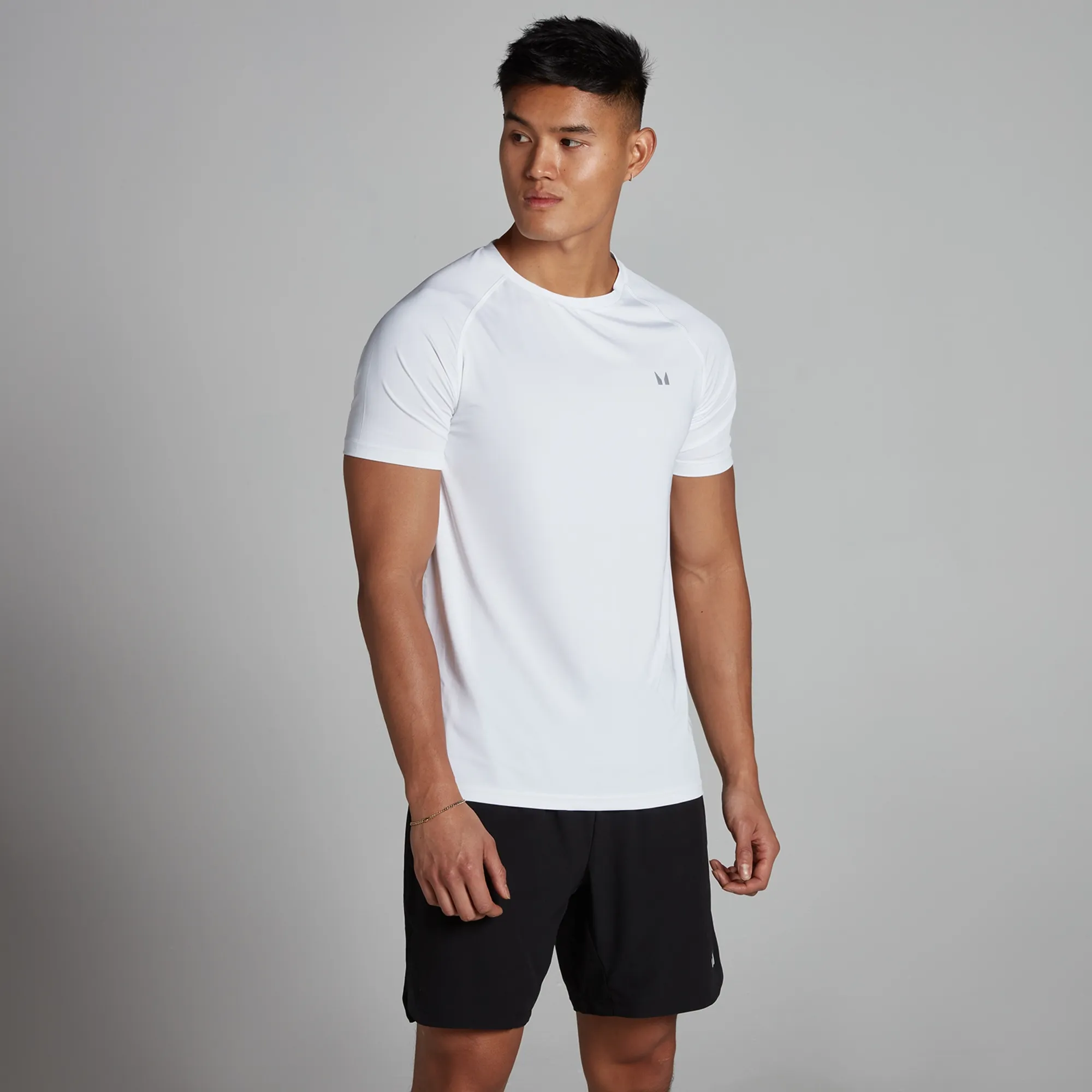 MP Men's Training Short Sleeve T-Shirt - White - XXS