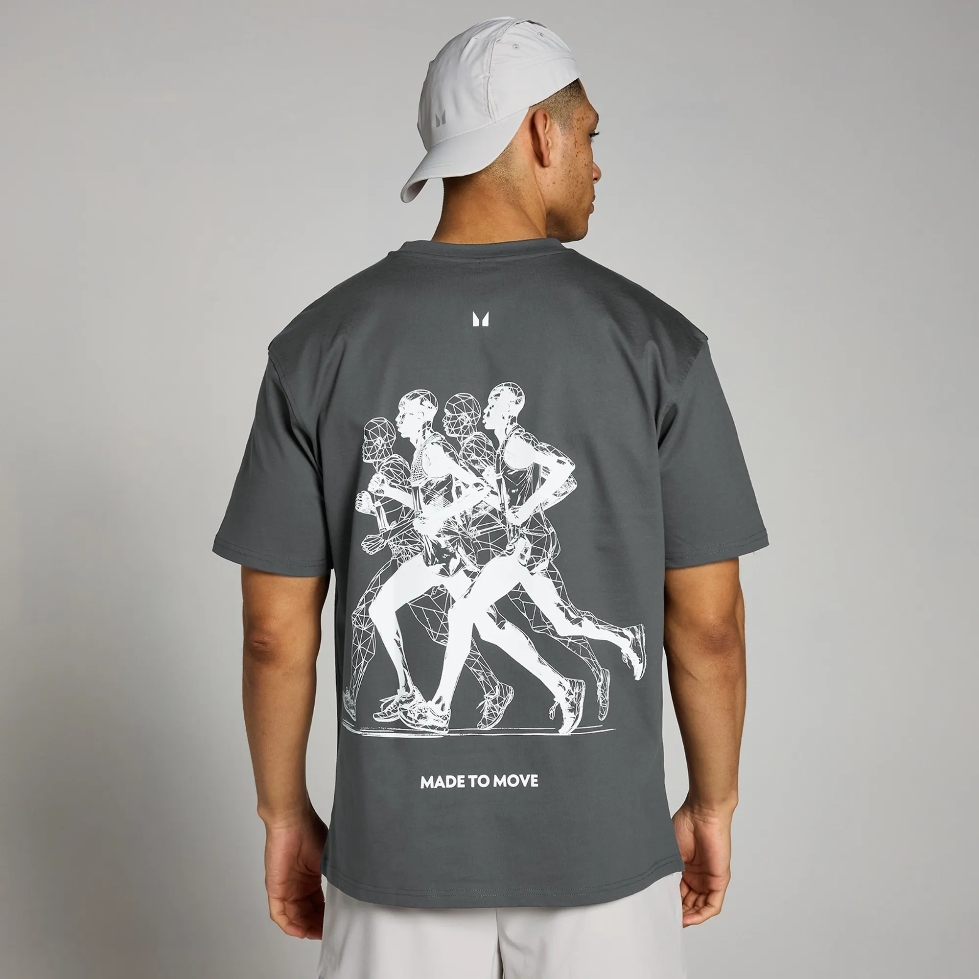 MP Velocity Ultra Graphic Jogging T-Shirt - Dark Grey - XXS - XS