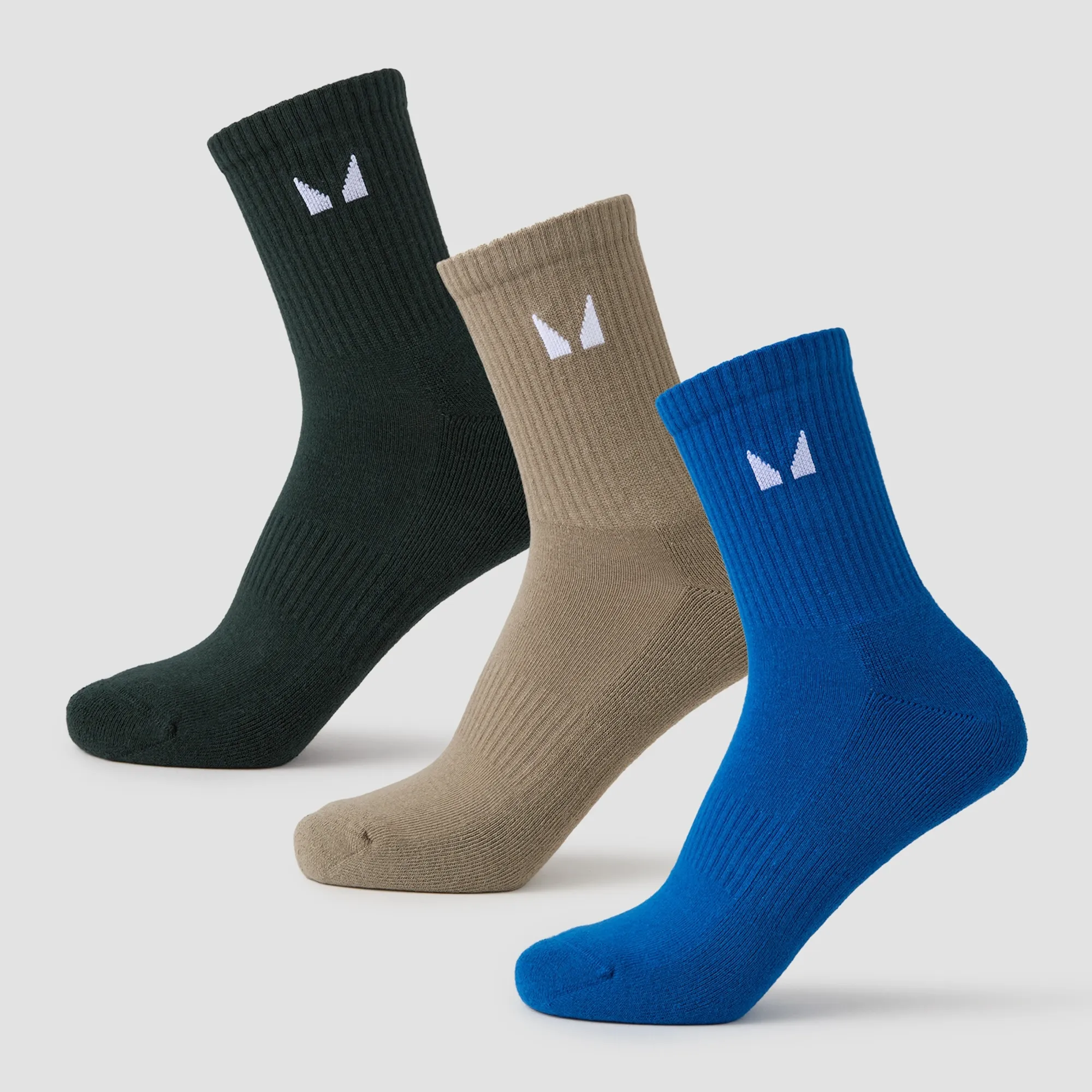 MP Unisex Crew Socks (3 Pack) - Earth Multipack - UK 2-5