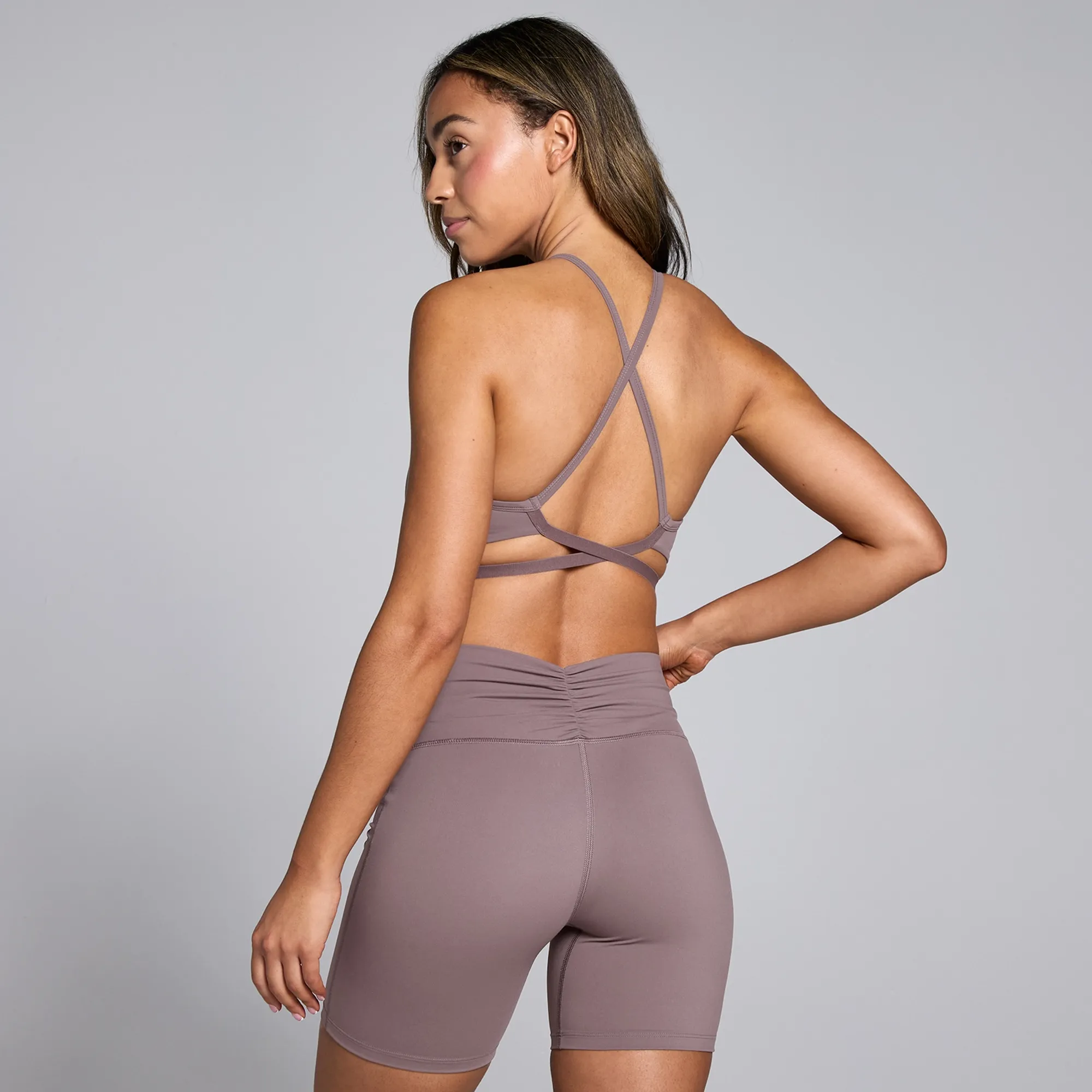 MP Women's Tempo Strappy Back Sports Bra  - Mocha - XS