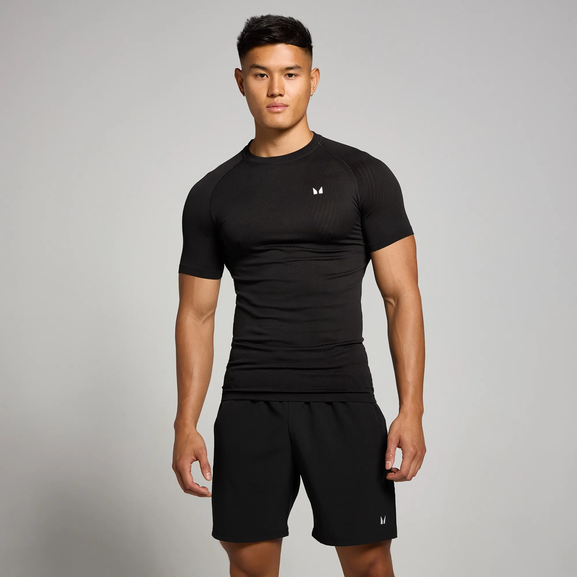 MP Men's Tempo Pillar Graphic Seamless T-Shirt - Black - XXL