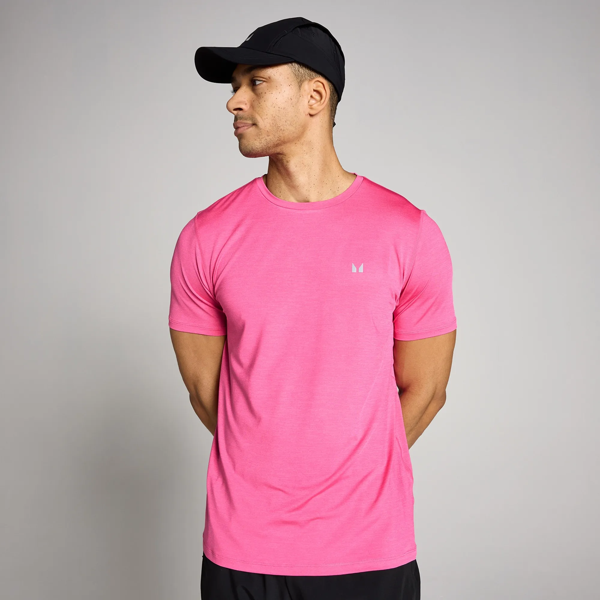 MP Men's Tempo Marl T-Shirt - Candy Pink