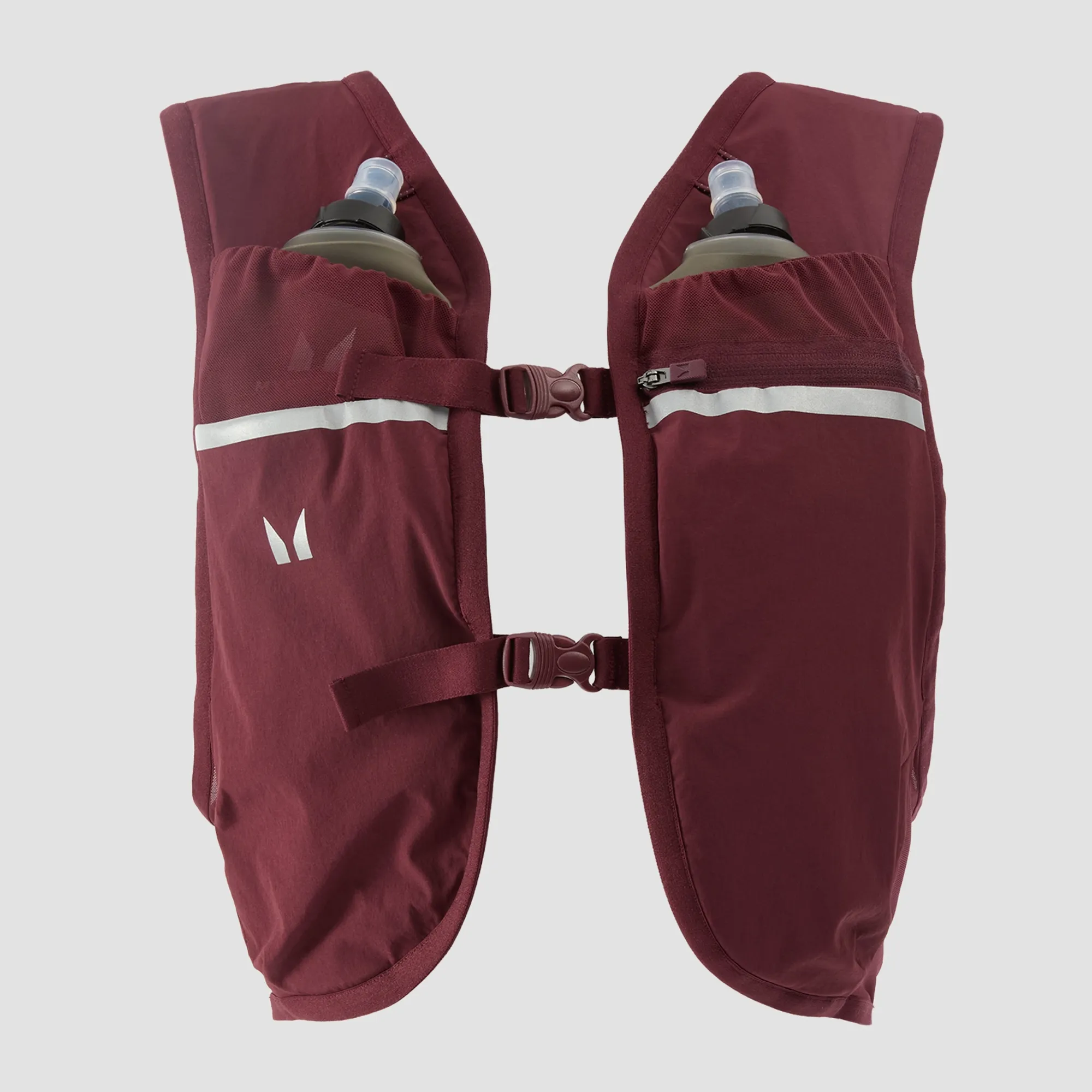 MP Hydration Vest & 2 Soft Running Bottles Bundle - Deep Berry  - XS