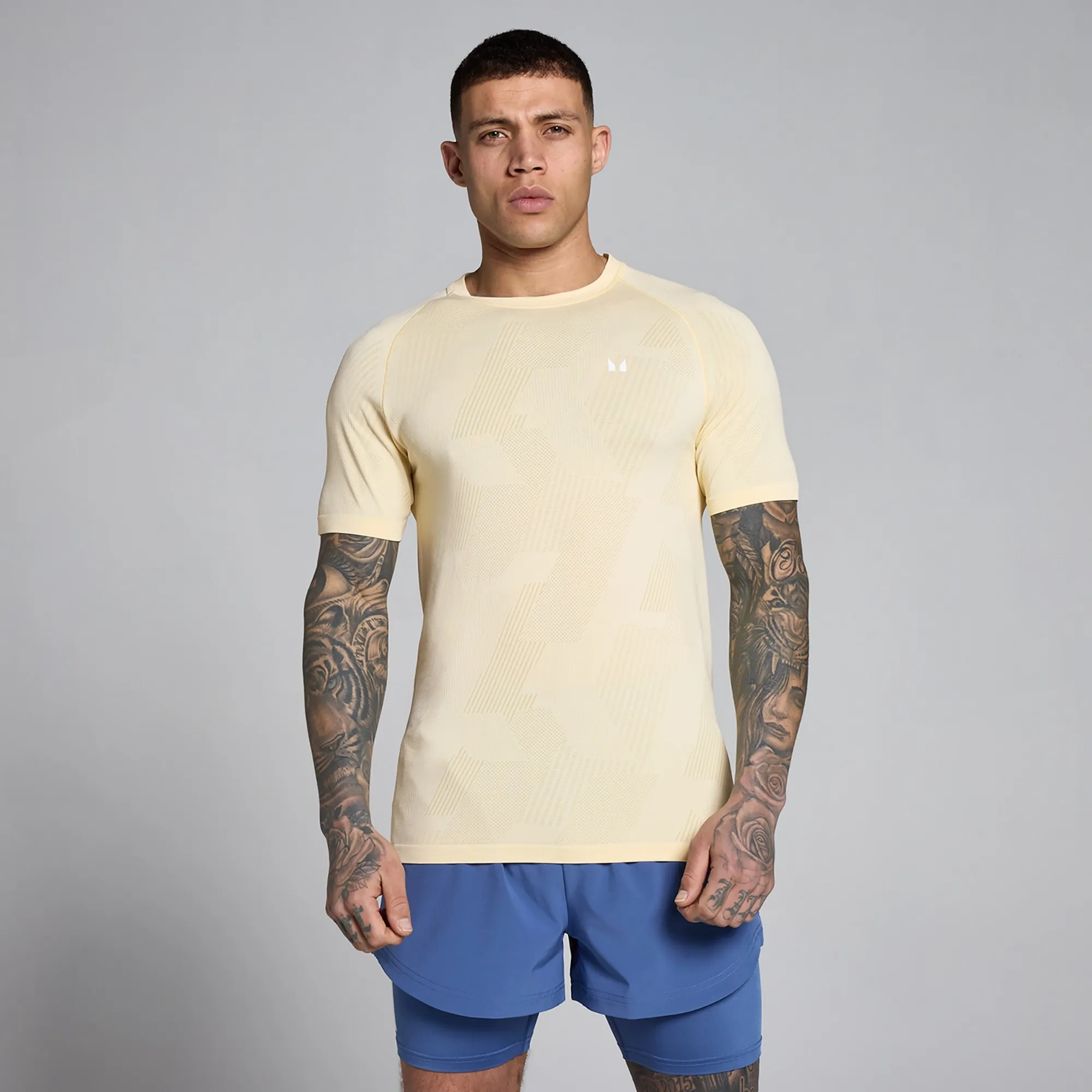 MP Men's Tempo Pillar Graphic Seamless T-Shirt - Butter