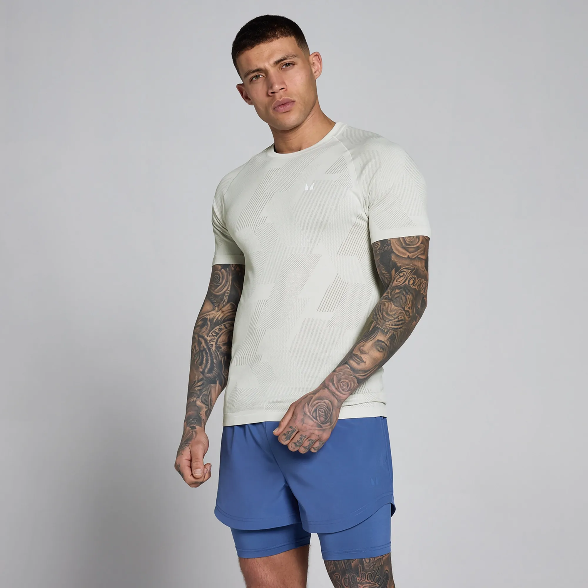 MP Men's Tempo Pillar Graphic Seamless T-Shirt - Mist