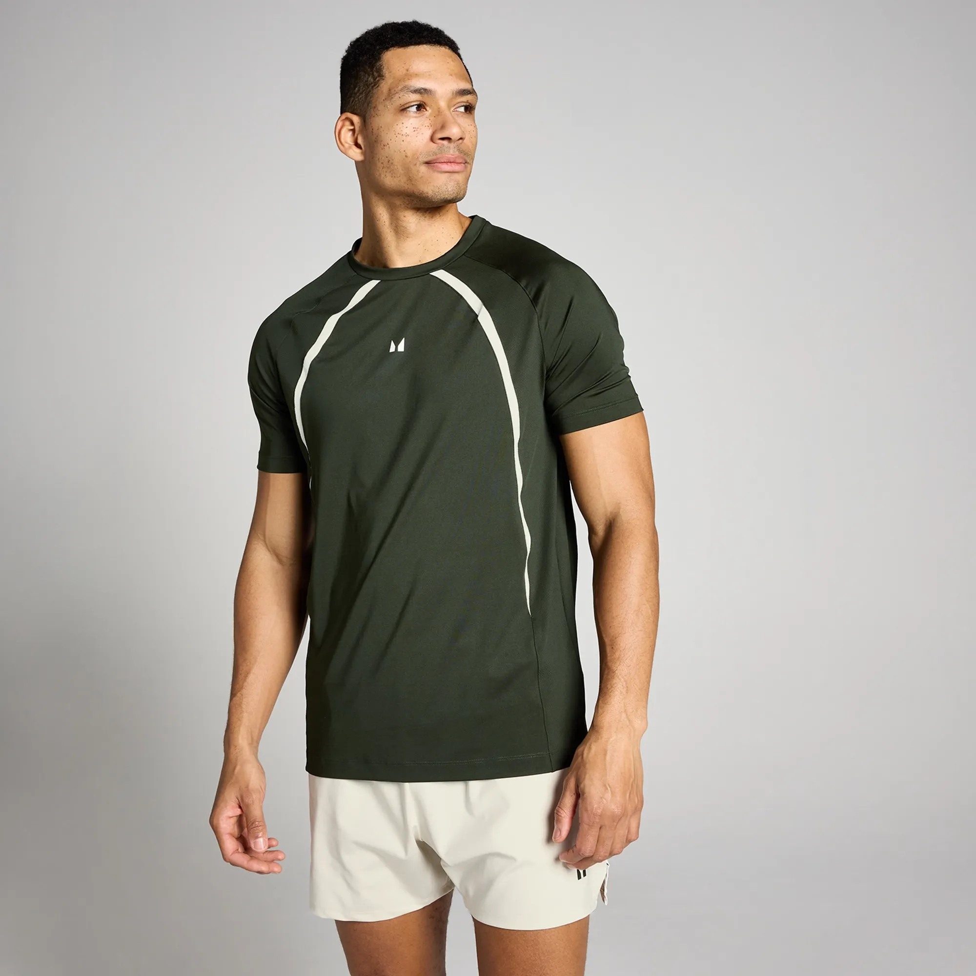 MP Men's Tempo Panel T-Shirt - Forest Green