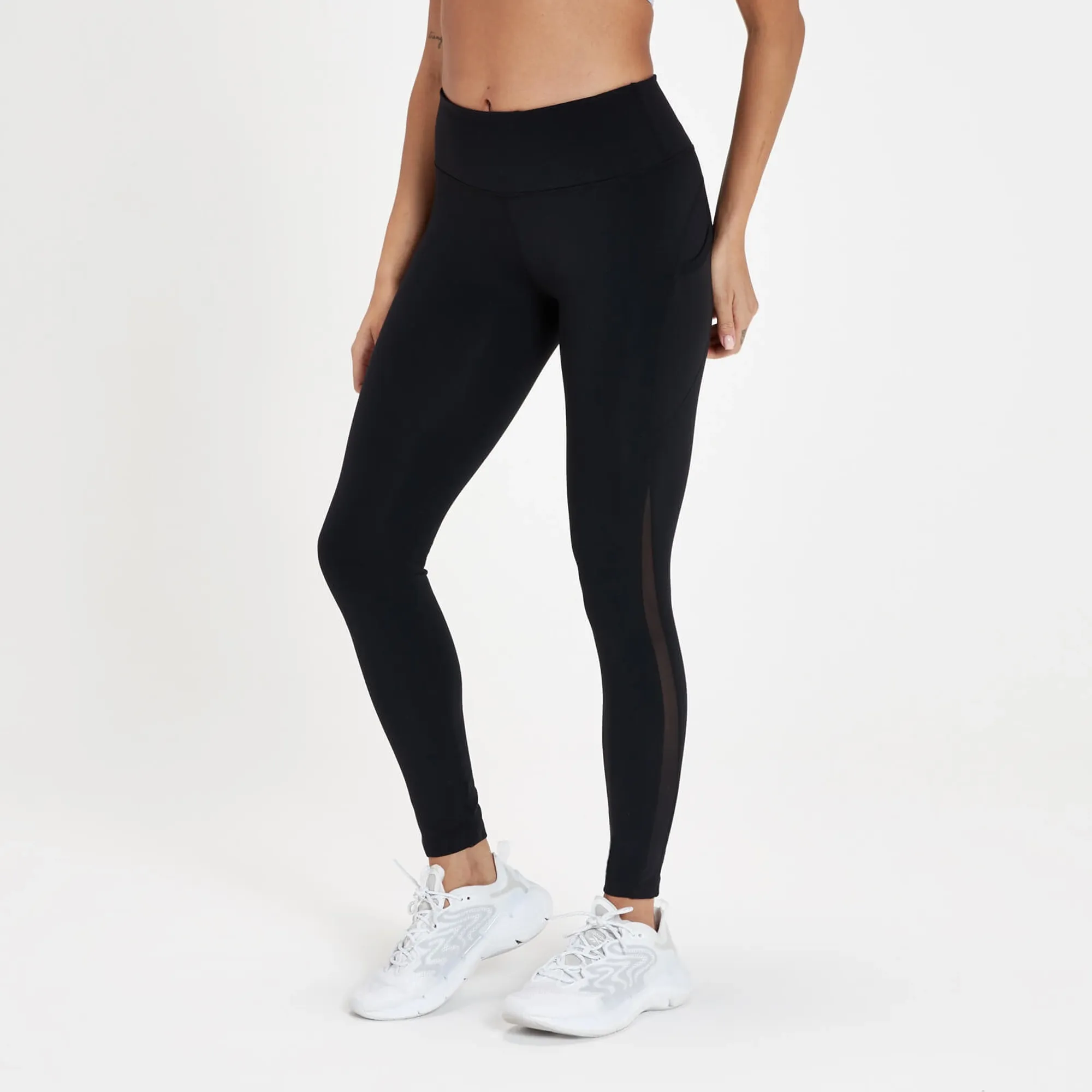 MP Women's Power Mesh Leggings - Black - XXS