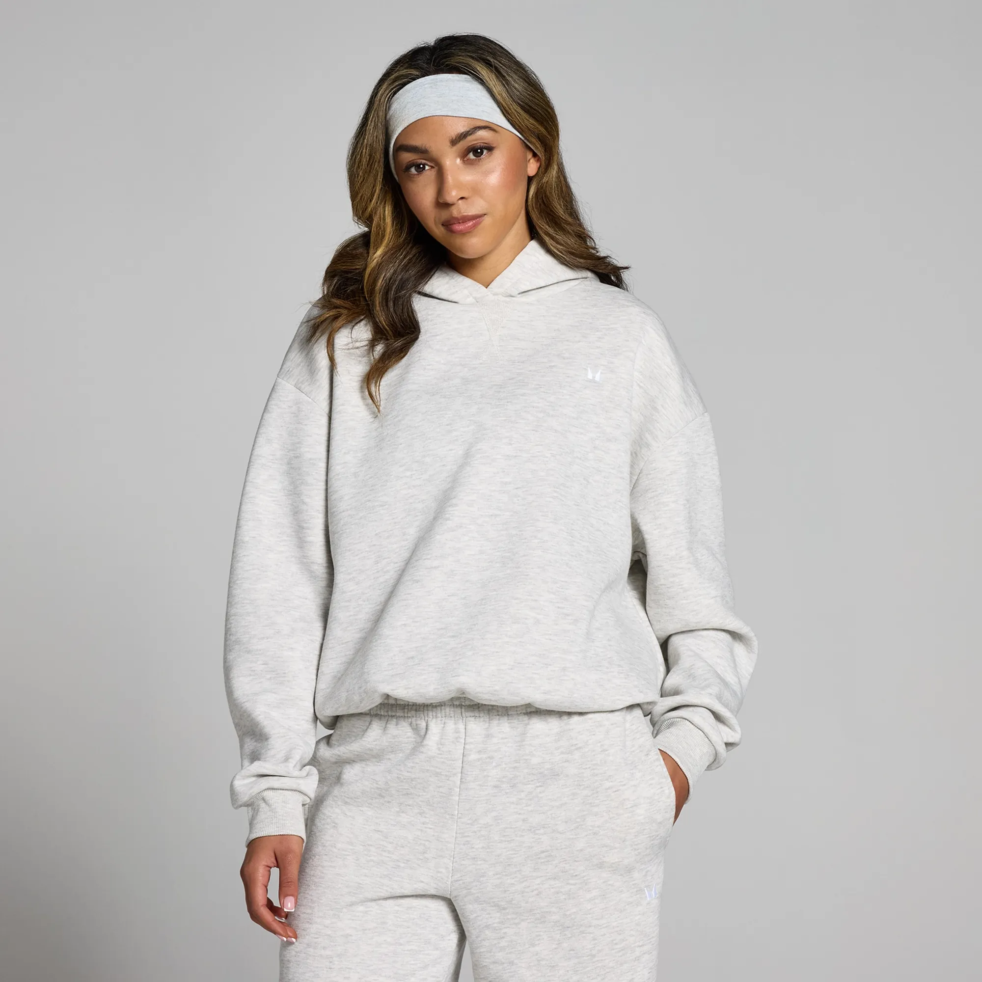 MP Women's Basics Oversized Hoodie - Light Grey Marl - XS