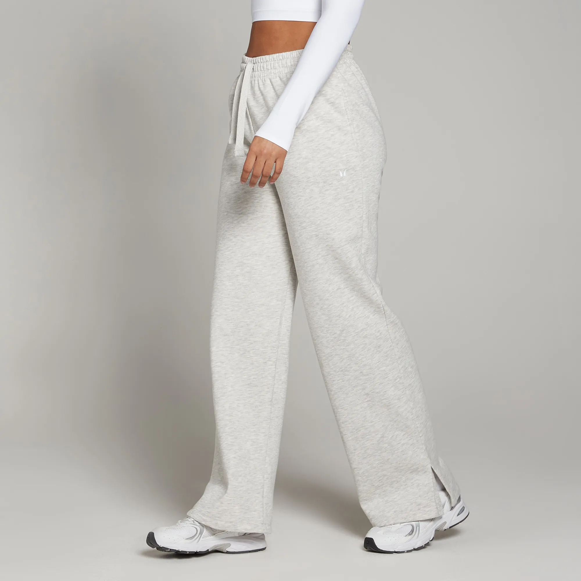 MP Women's Basics Straight Leg Joggers - Light Grey Marl - S