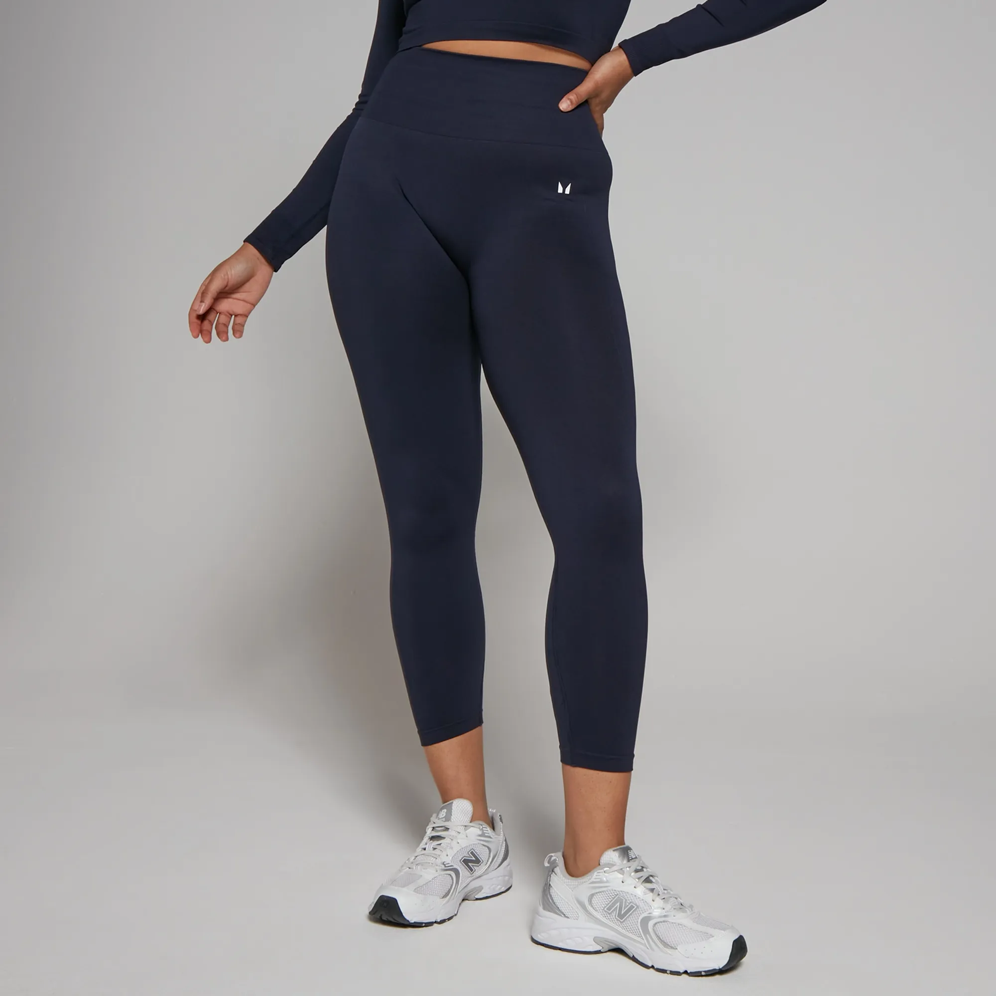 MP Women's Shape Seamless 7/8 Leggings - Navy - S