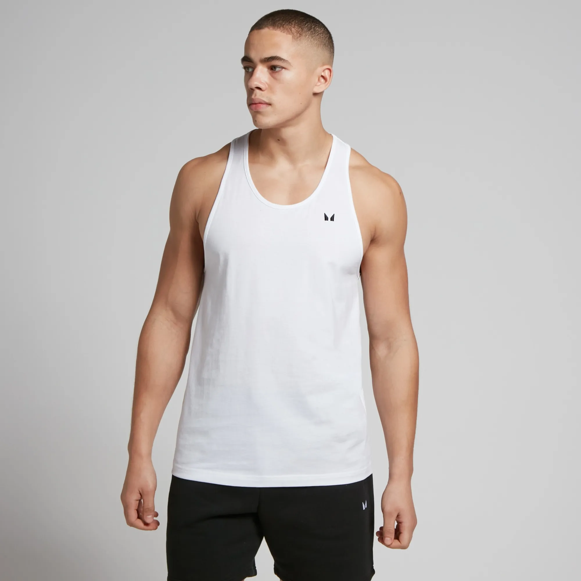 MP Men's Cotton Vest - White - XS
