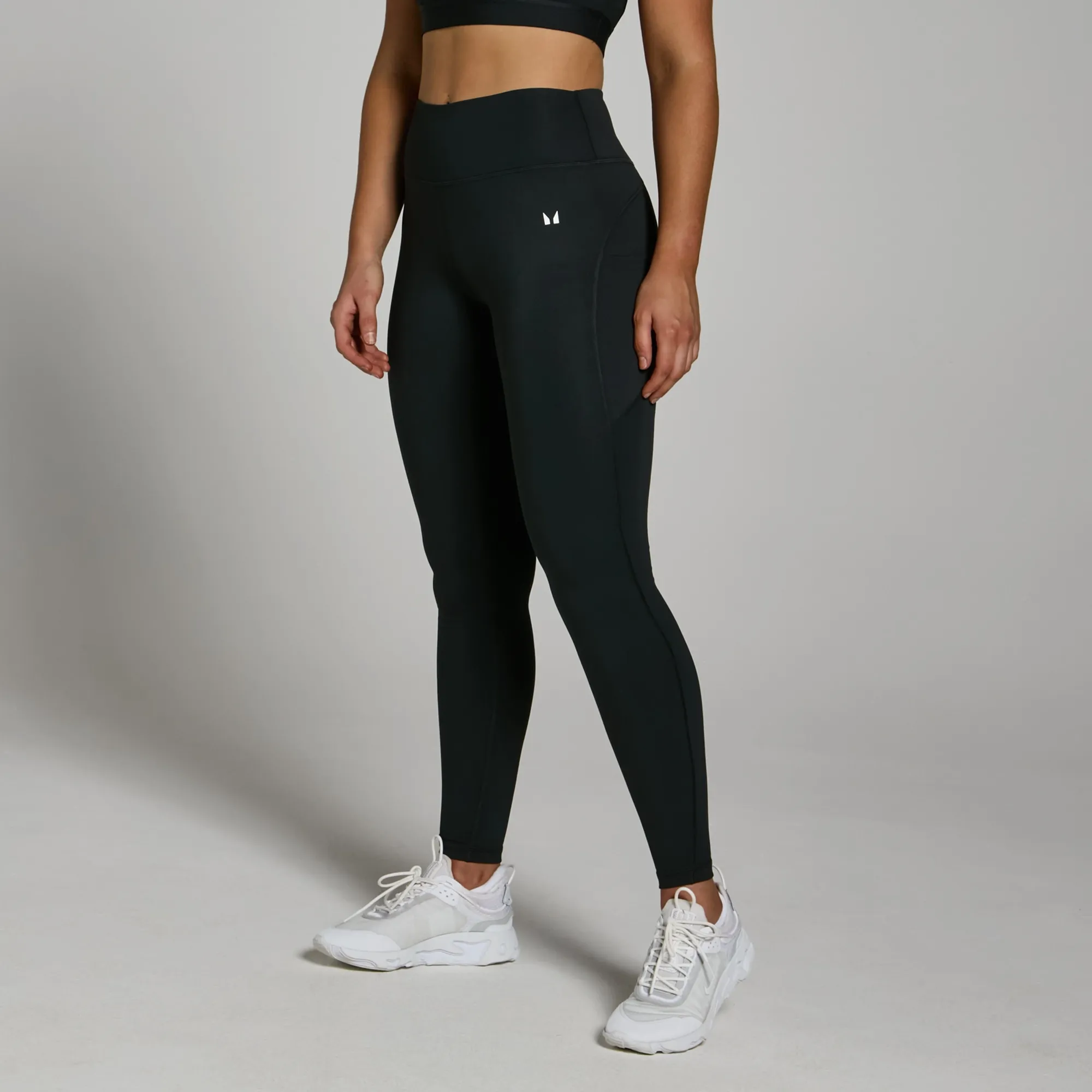 MP Women's Power Mid Rise Leggings - Black - XS