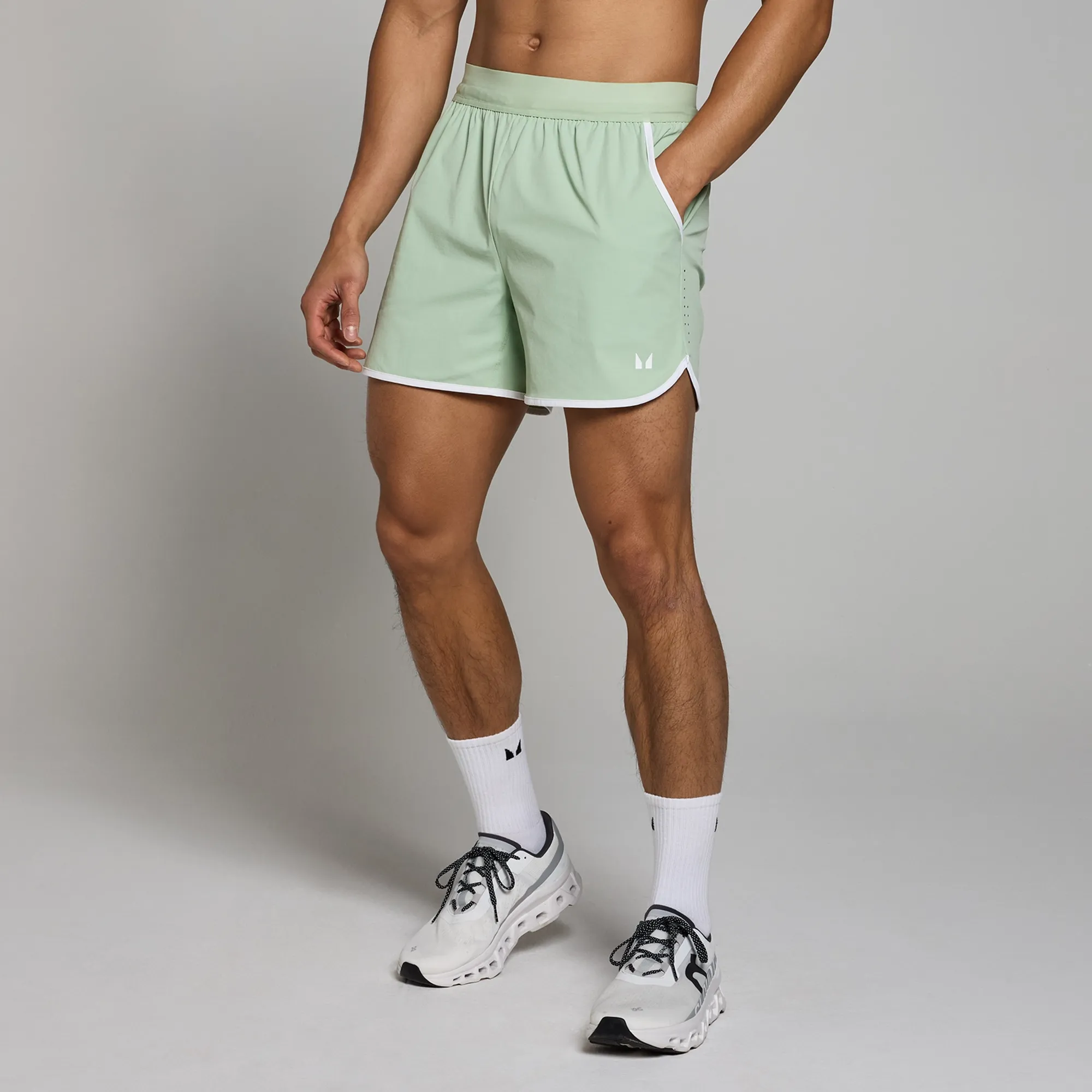MP Men's Tempo Binding 5  Shorts - Frost Green - XS