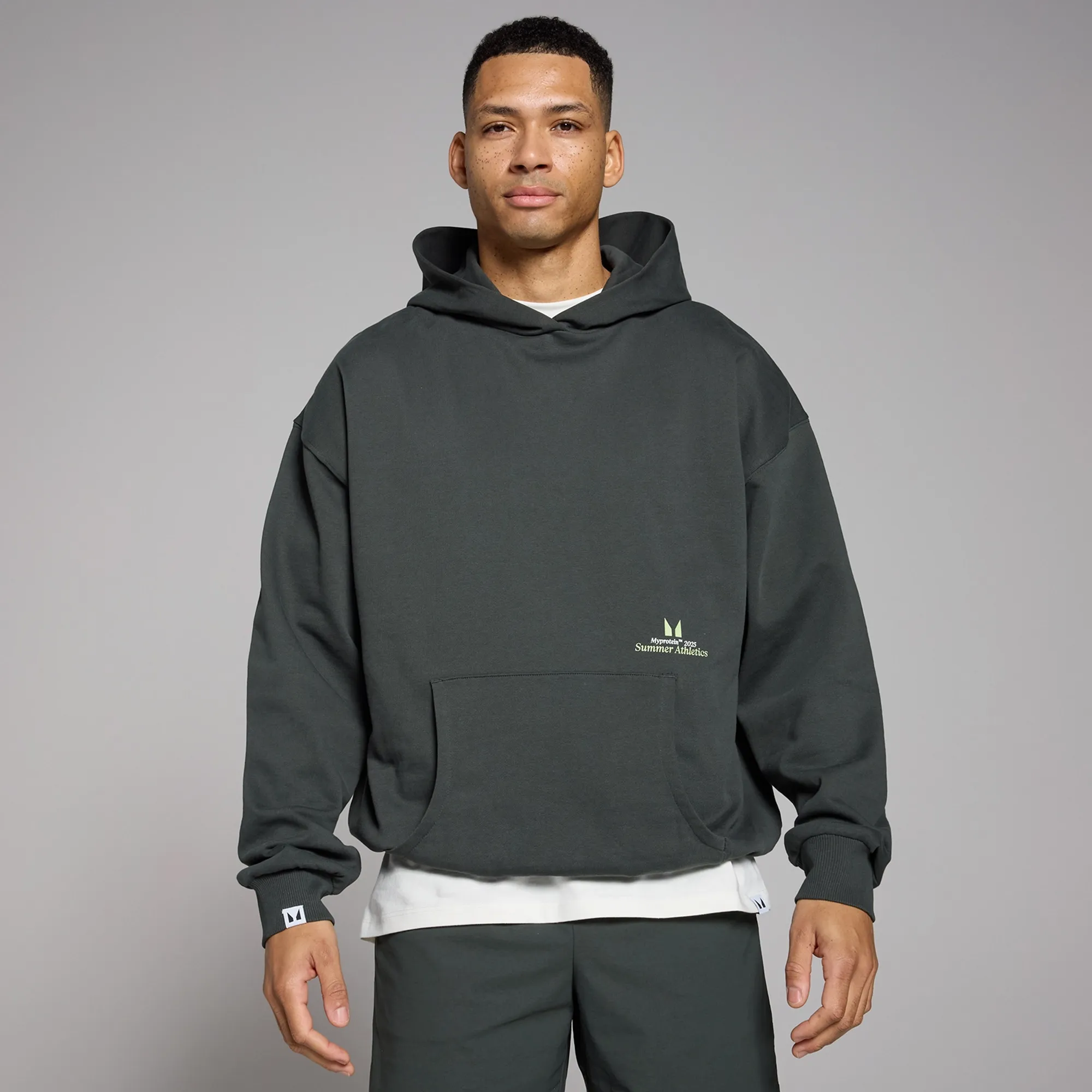 MP Retro Oversized Hoodie - Washed Black - XXS-XS