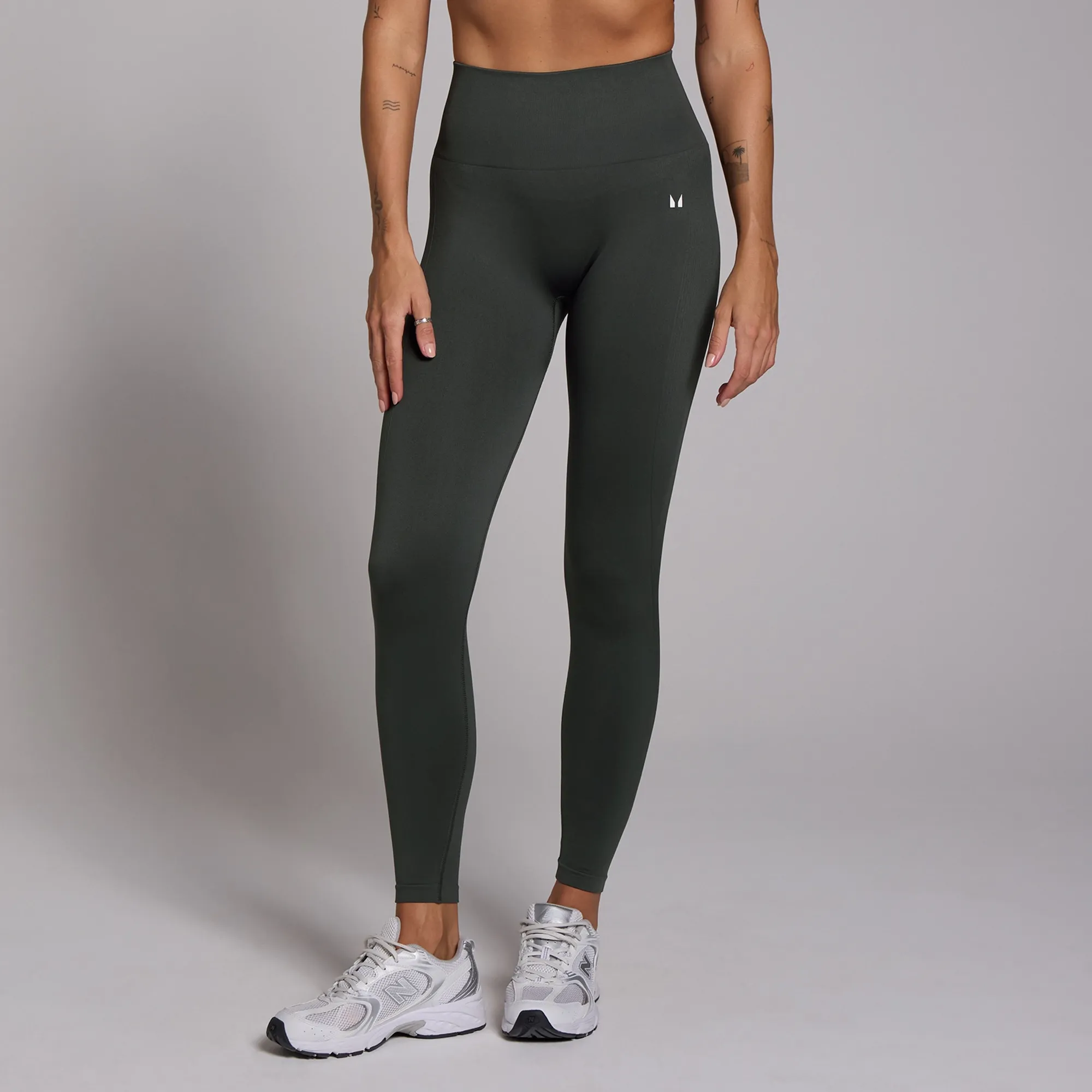 MP Women's Shape Seamless 7/8 Leggings - Dark Shadow - L