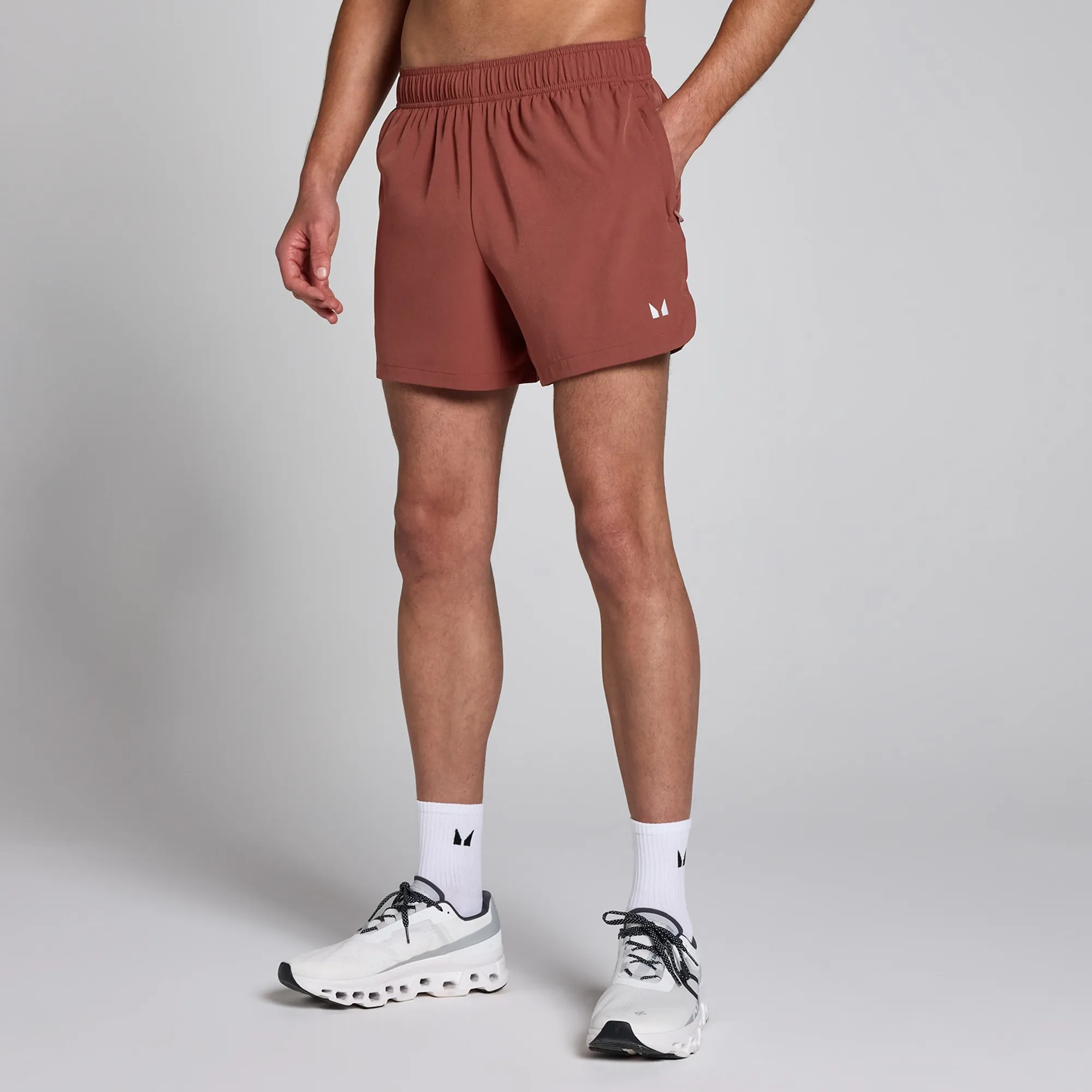 MP Men's Woven Training 5  Shorts - Maroon - XS