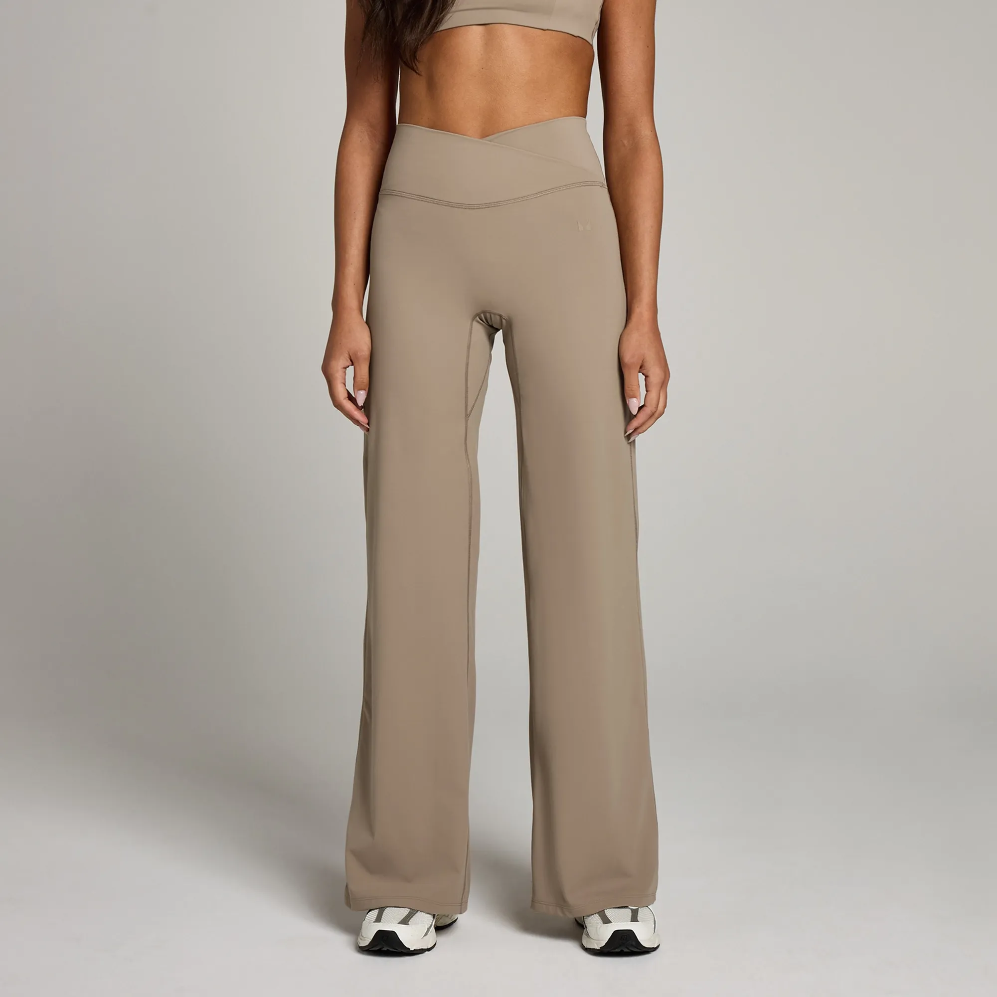 MP Women's Studio Cross Over Wide Leg Legging - Light Taupe - XXL