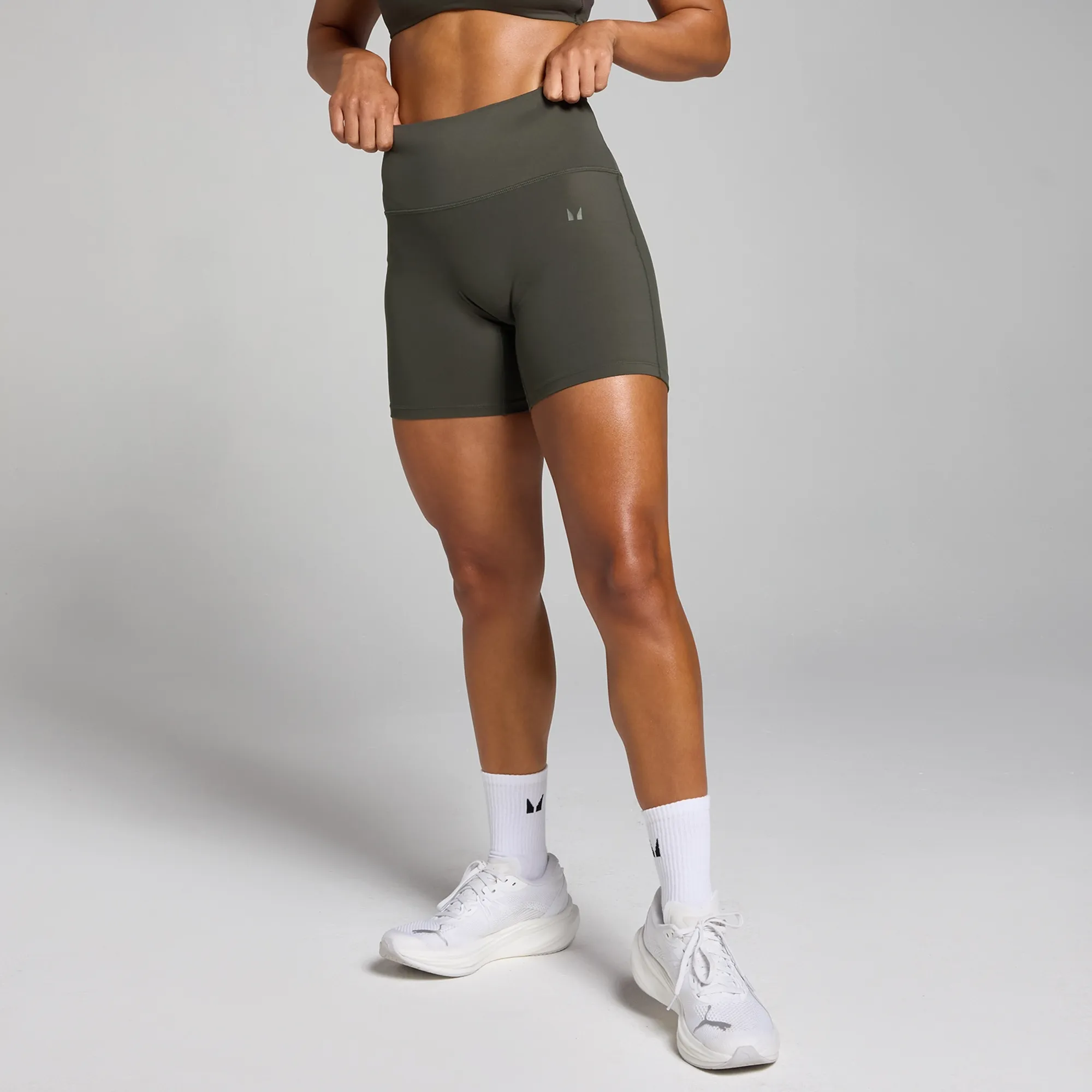 MP Women's Tempo High Waisted Shorts - Night Grey - XS